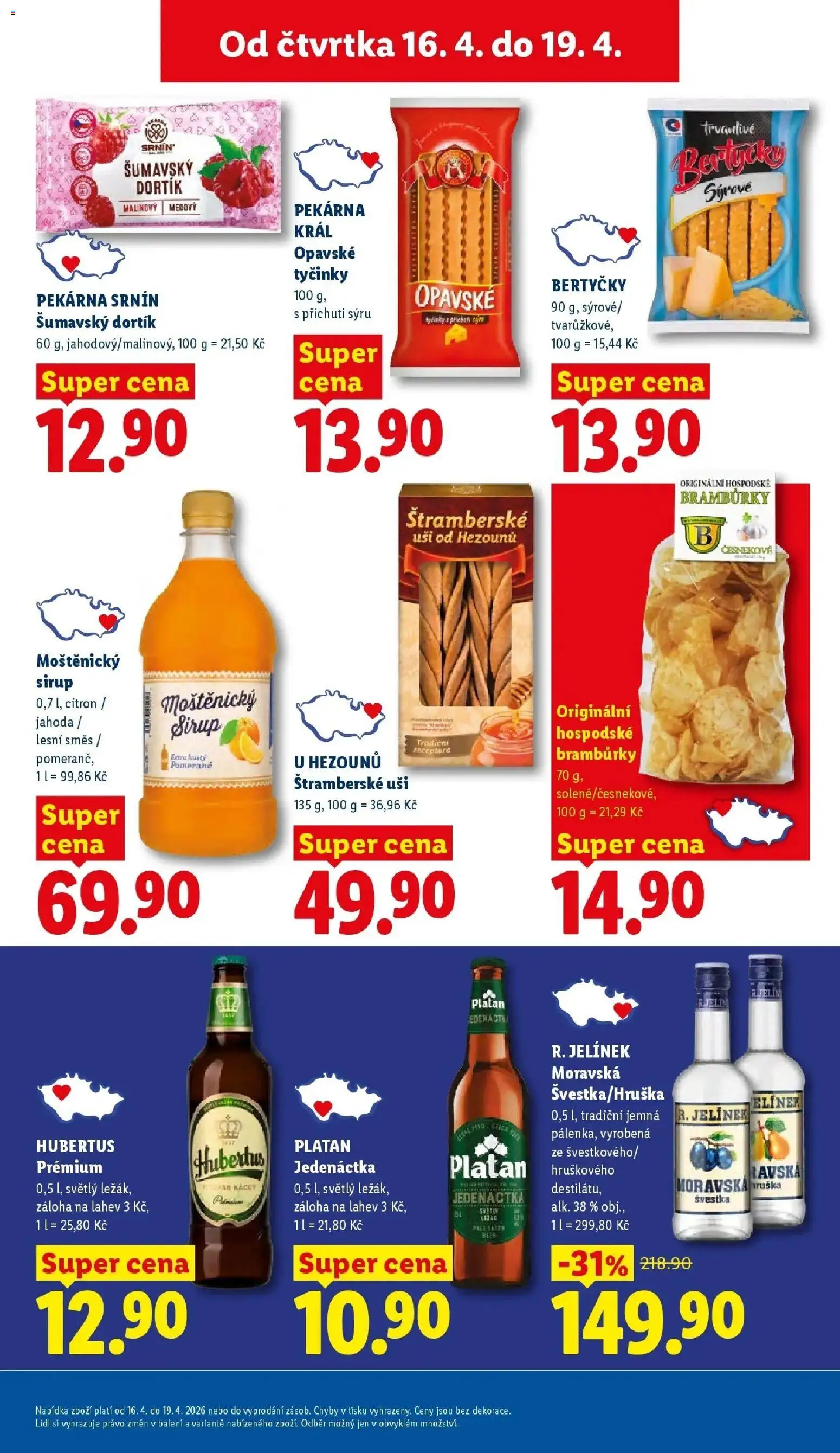 Lidl aktuální leták od 16.04.2026 | Strana: 17 | Produkty: Tyčinky, Brandy, Citron, Jelínek