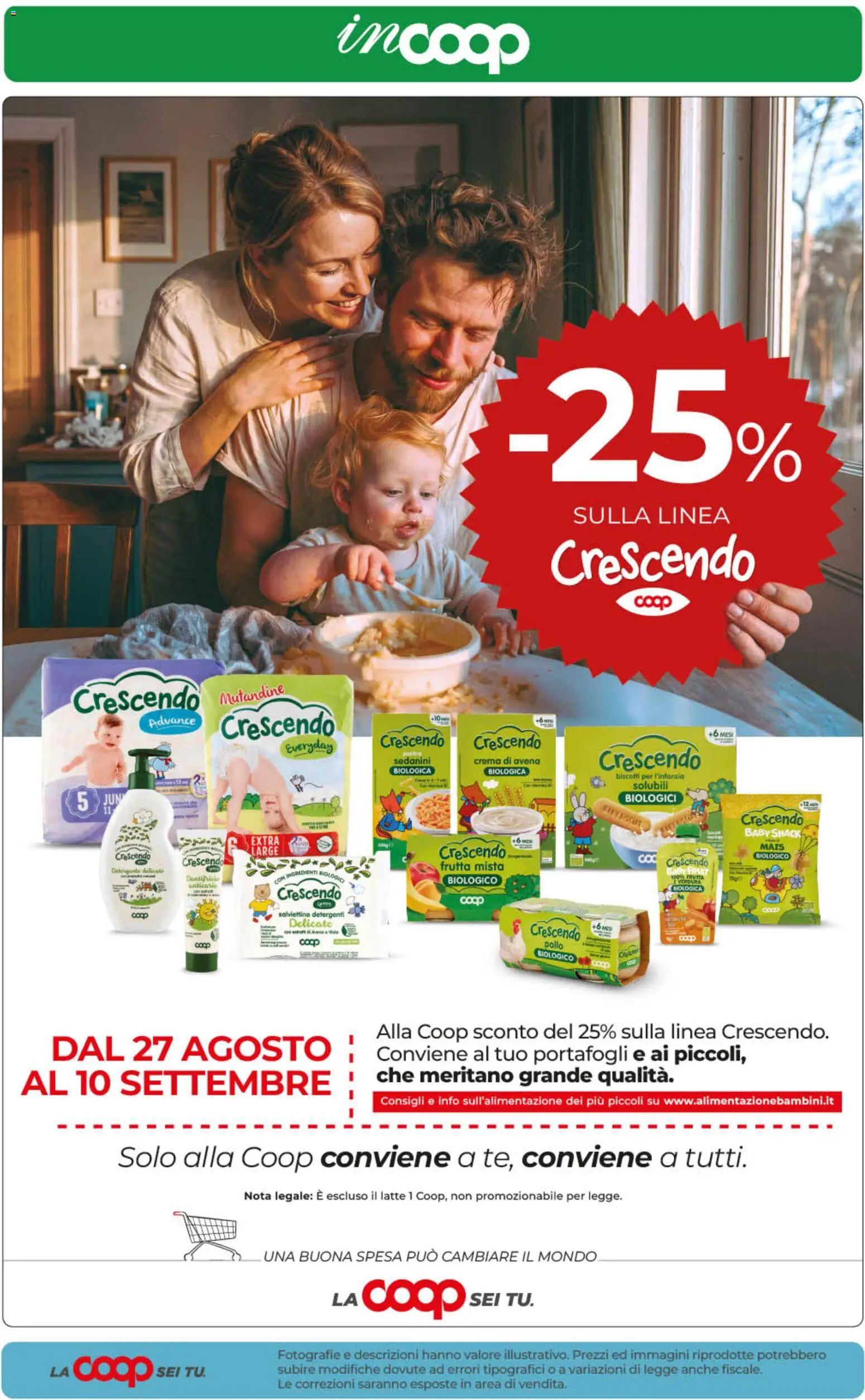 Volantino COOP del 01/09/2026 | Pagina: 34 | Prodotti: Crema, Pollo, Mutandine, Mais