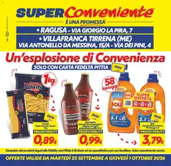 Anteprima del volantino SuperConveniente volantino Ragusa, Villafranca valido a partire dal 22/09/2026