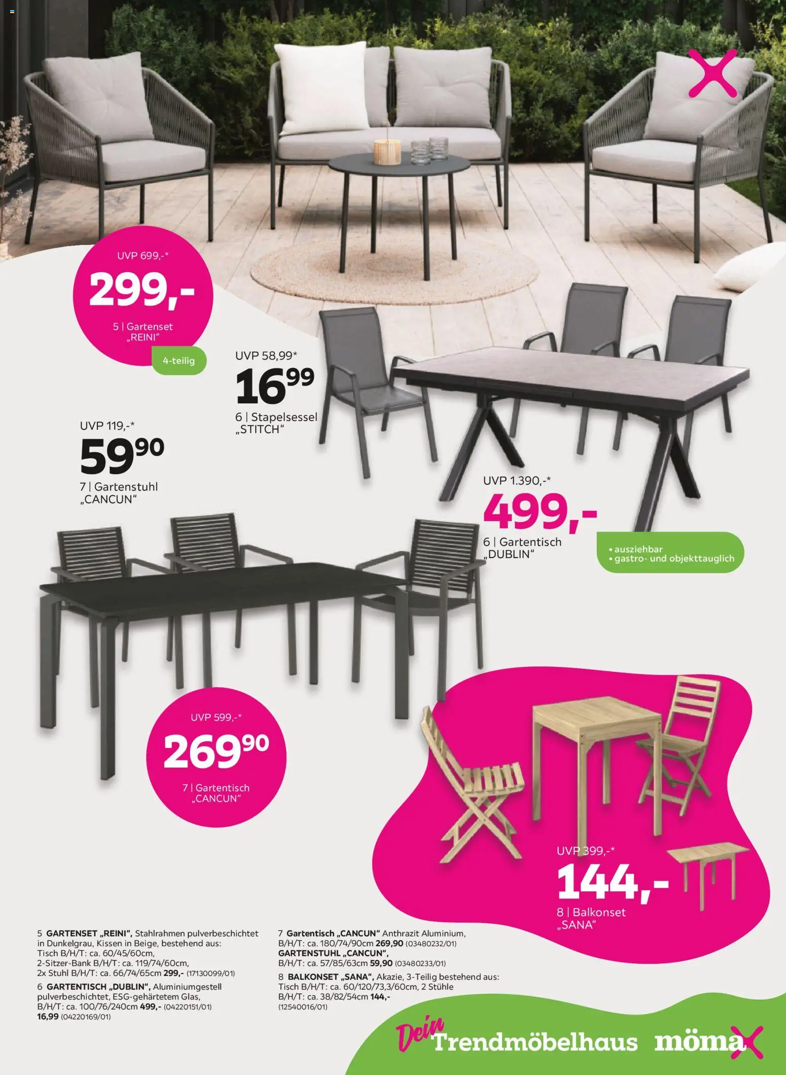 Mömax Prospekt aktuell gültig ab 05.05.2026 | Seite: 15 | Produkte: Kissen, Tisch, Stuhl