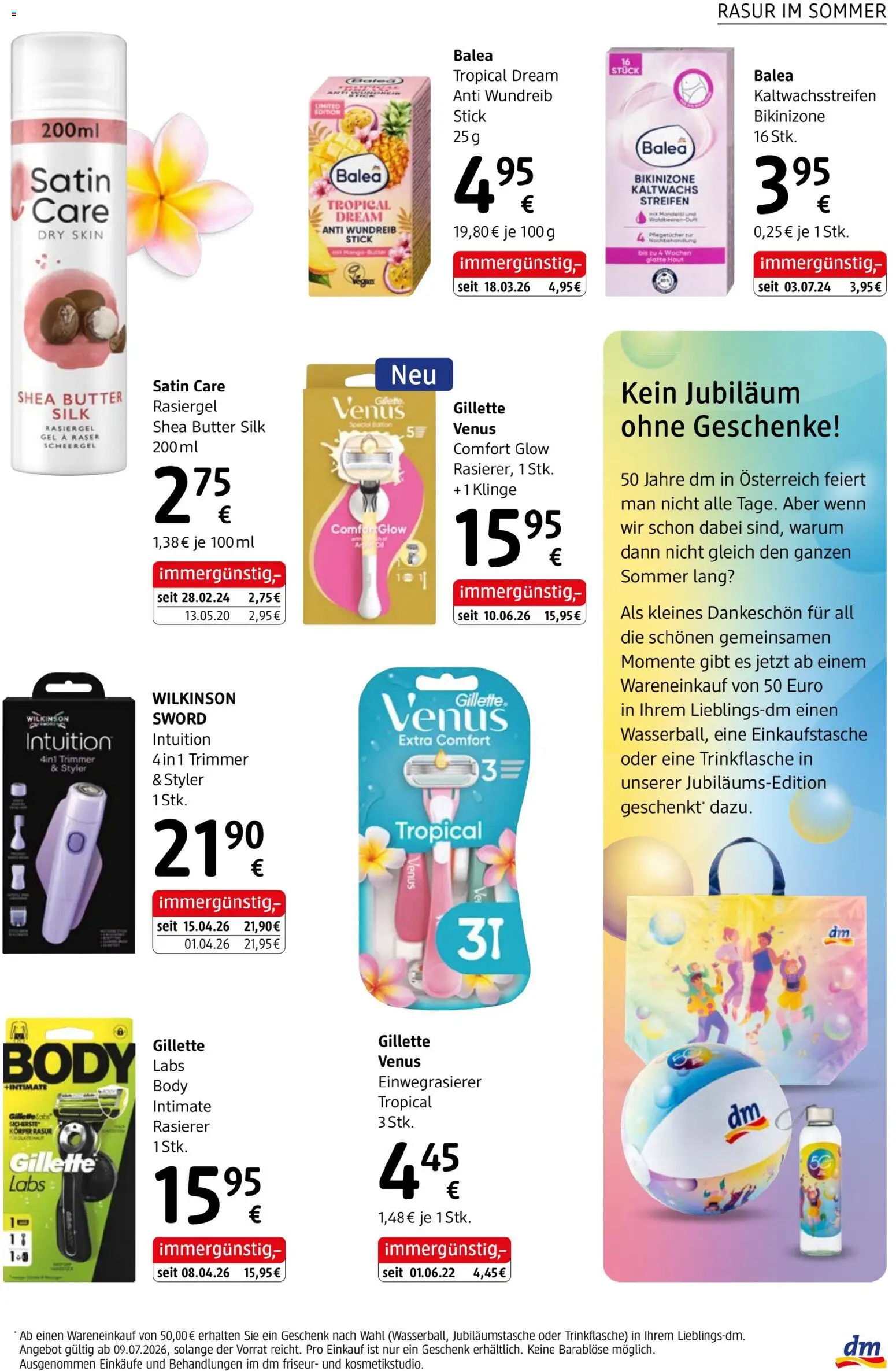 dm drogerie markt Journal Juli 2026 von 09.07.2026 - Aktuelle Angebote | Seite: 15 | Produkte: Mango, Rasierer, Butter