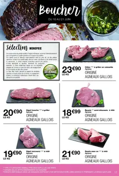Monoprix - Prévisualisation de Monoprix catalogue valide à partir de 16.06.2026 | Page: 17 | Produits: Souris, Base, Agneau, Viande