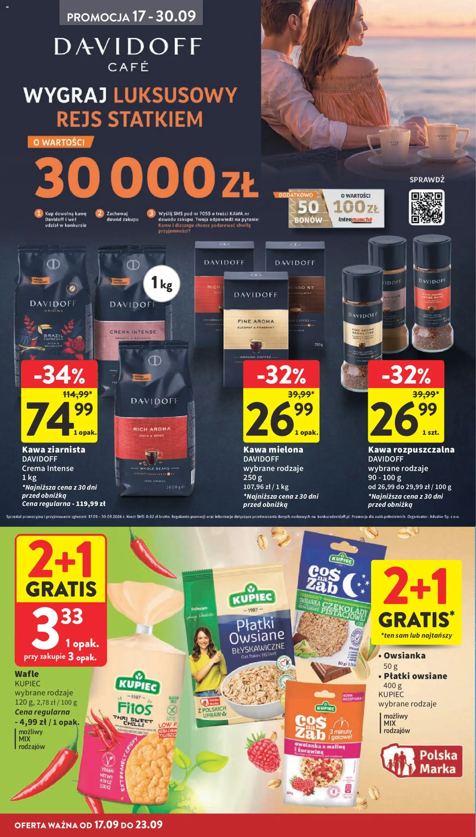 Intermarche gazetka od 17.09.2026 | Strona: 28 | Produkty: Malina, Owsianka, Kawa rozpuszczalna, Kawa mielona