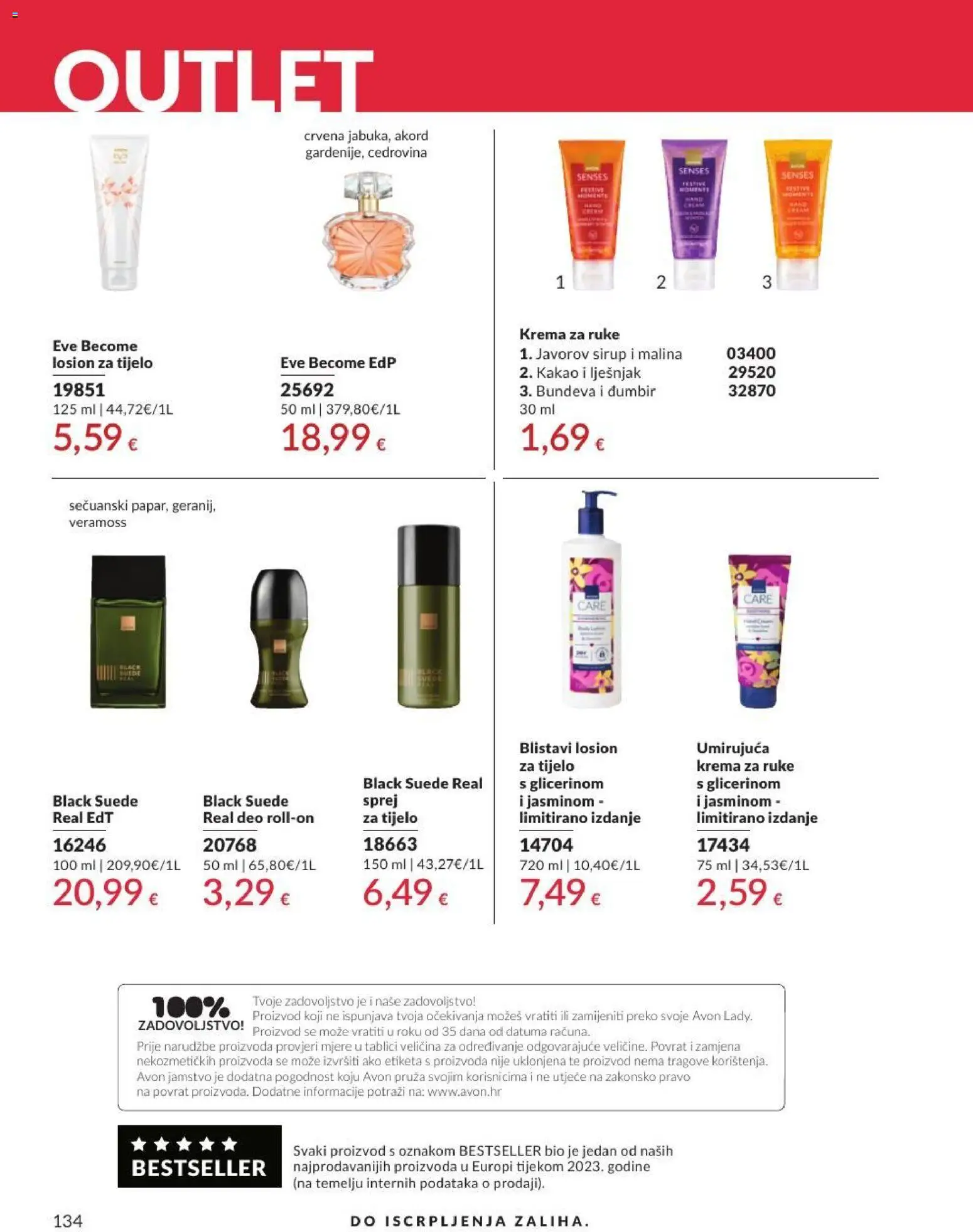 Avon katalog | vrijedi od 30.06.2026 | Stranica: 134 | Proizvodi: Krema za ruke, Krema, Kakao, Sirup