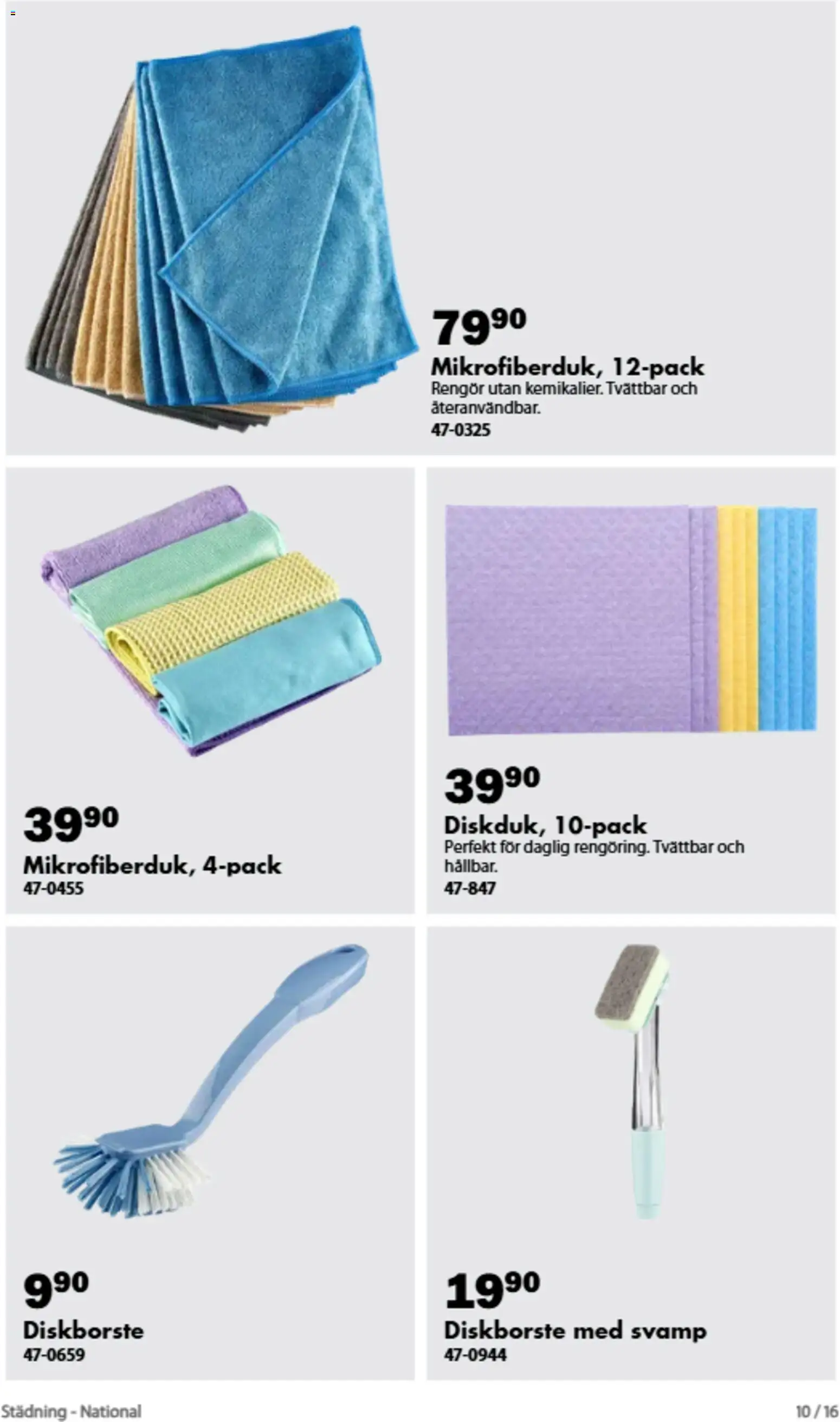 Biltema reklamblad aktuell från 20/08/2026 | Sida: 10 | Produkter: Diskborste, Svamp