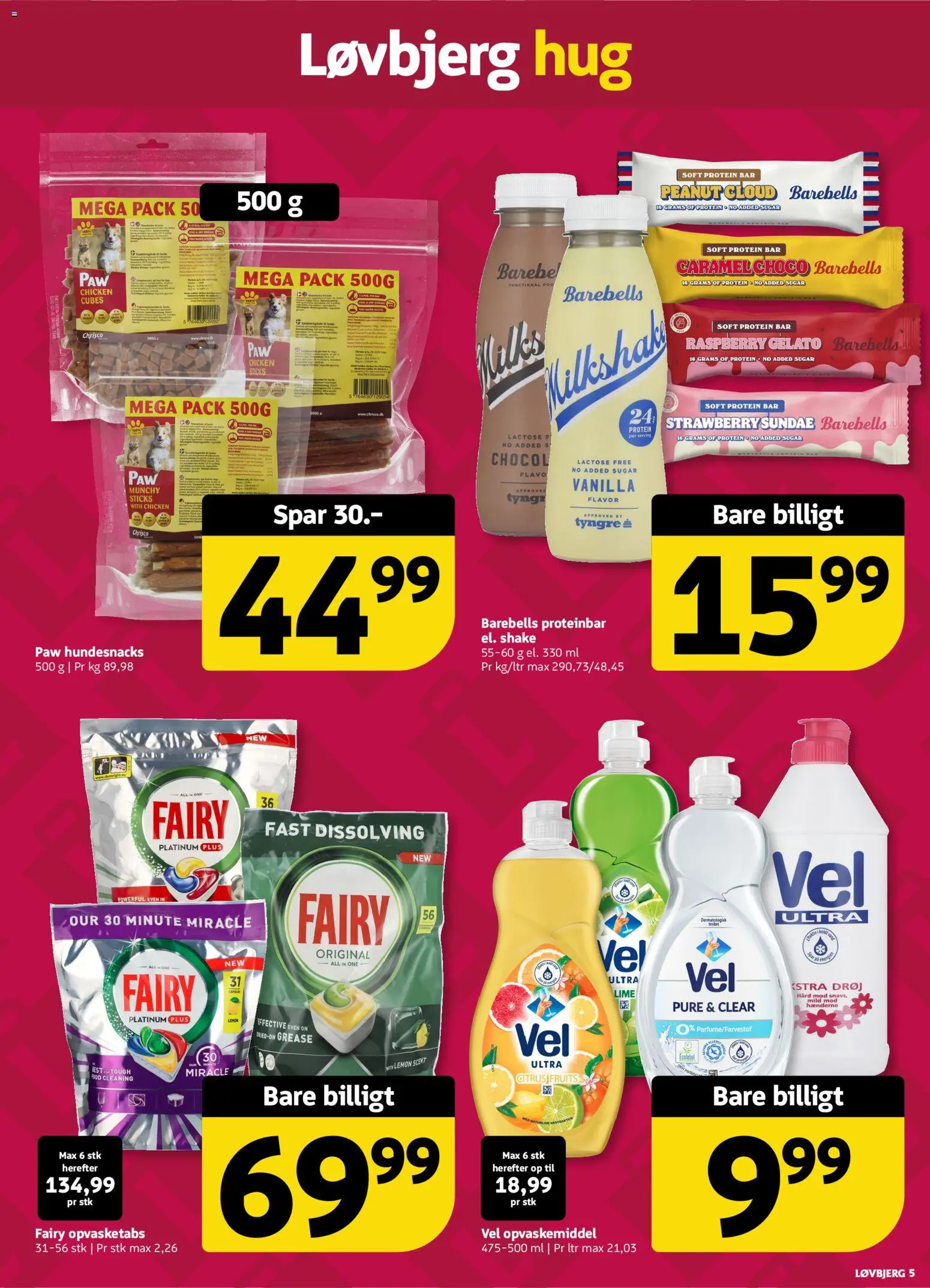 Løvbjerg tilbudsavis – gyldig fra 29.05.2026 | Side: 5 | Produkter: Opvaskemiddel, Lime, Milkshake