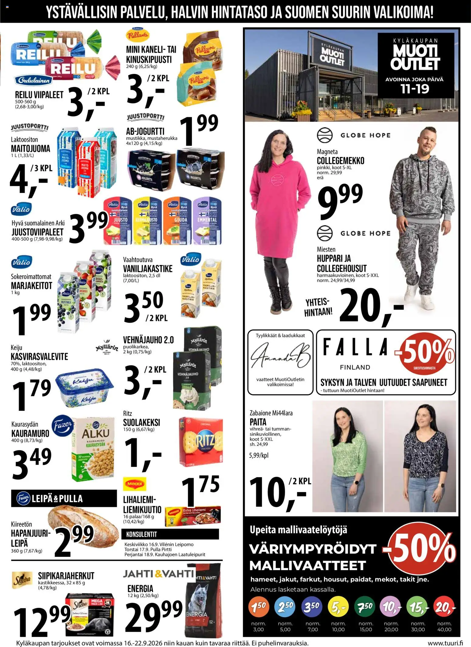 Tuuri tarjoukset – voimassa 16/09/2026 alkaen | Sivu: 8 | Tuotteet: Vaniljakastike, Vehnäjauho, Kaneli, Huppari