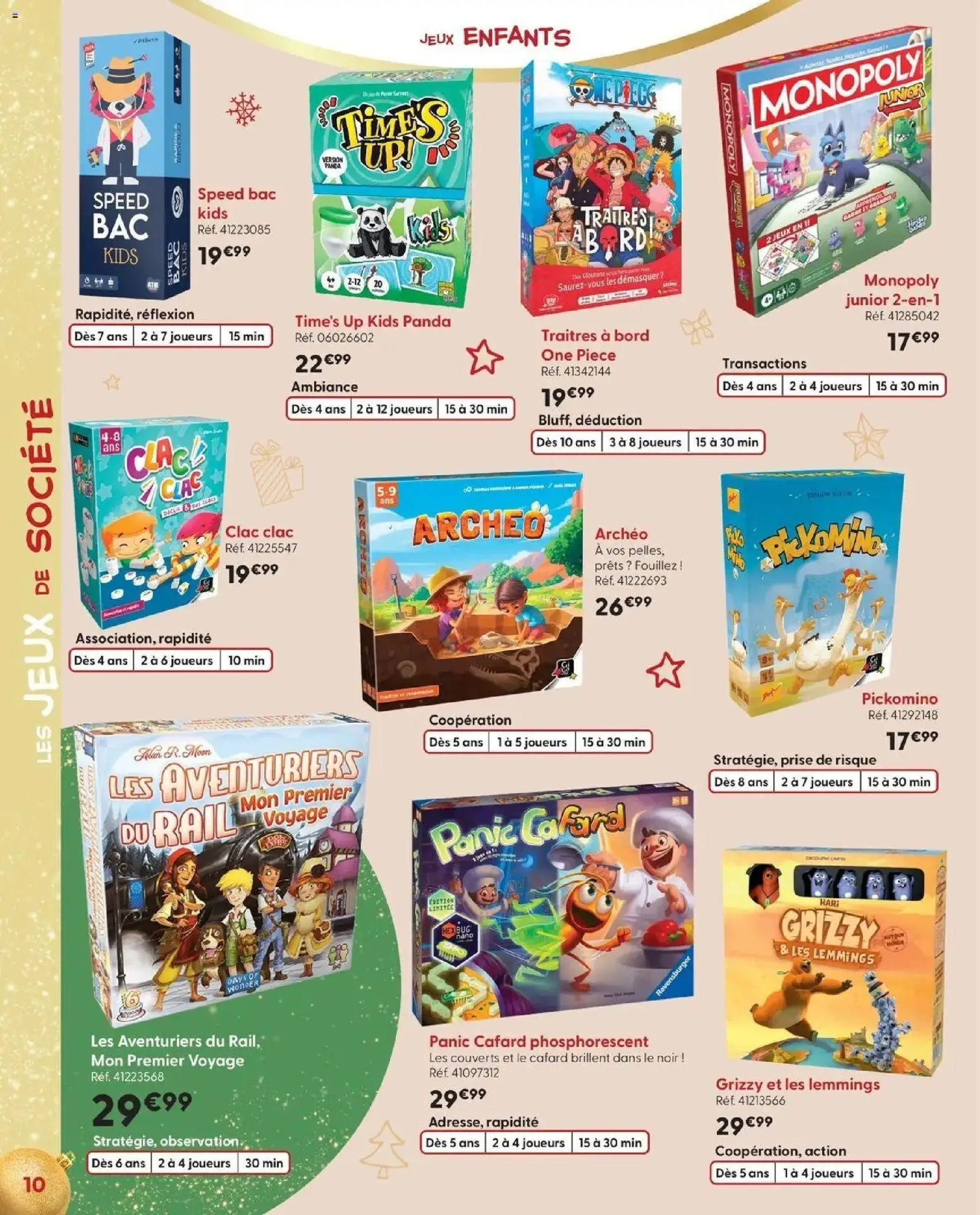 La Grande Récré - LE NOËL DE TOUTES LES PASSIONS à partir du 14/10/2026 - promo en ligne | Page: 10 | Produits: Couverts, Prise, Jeux, Jeux de société