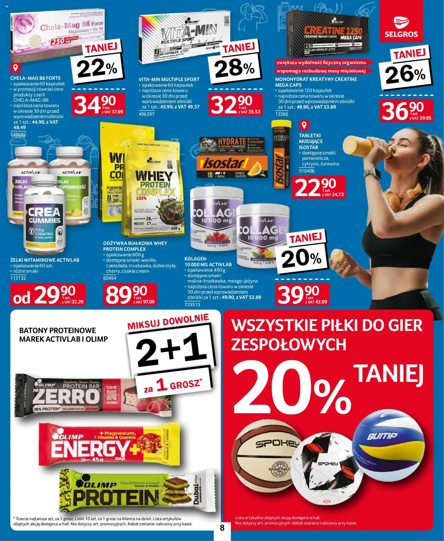 Selgros cash&carry gazetka - Back to school od 27.08.2026 | Strona: 8 | Produkty: Odżywka białkowa, Żurawina, Żelki, Odżywka