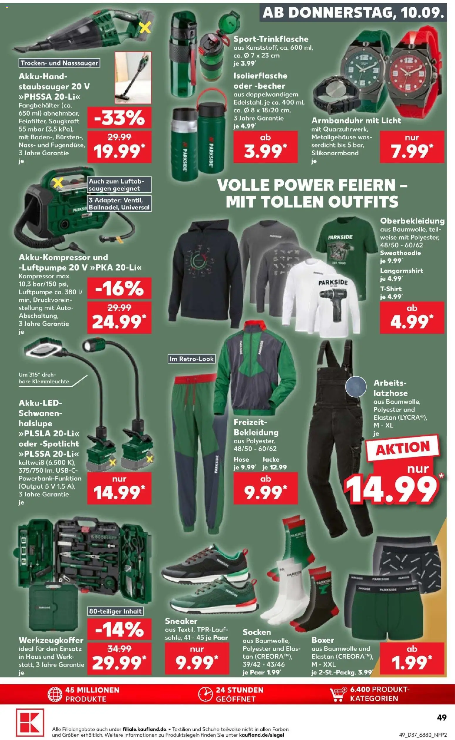 Kaufland Prospekt Völklingen – gültig ab 10.09.2026 | Seite: 49 | Produkte: Adapter, Hose, Socken, Boxer