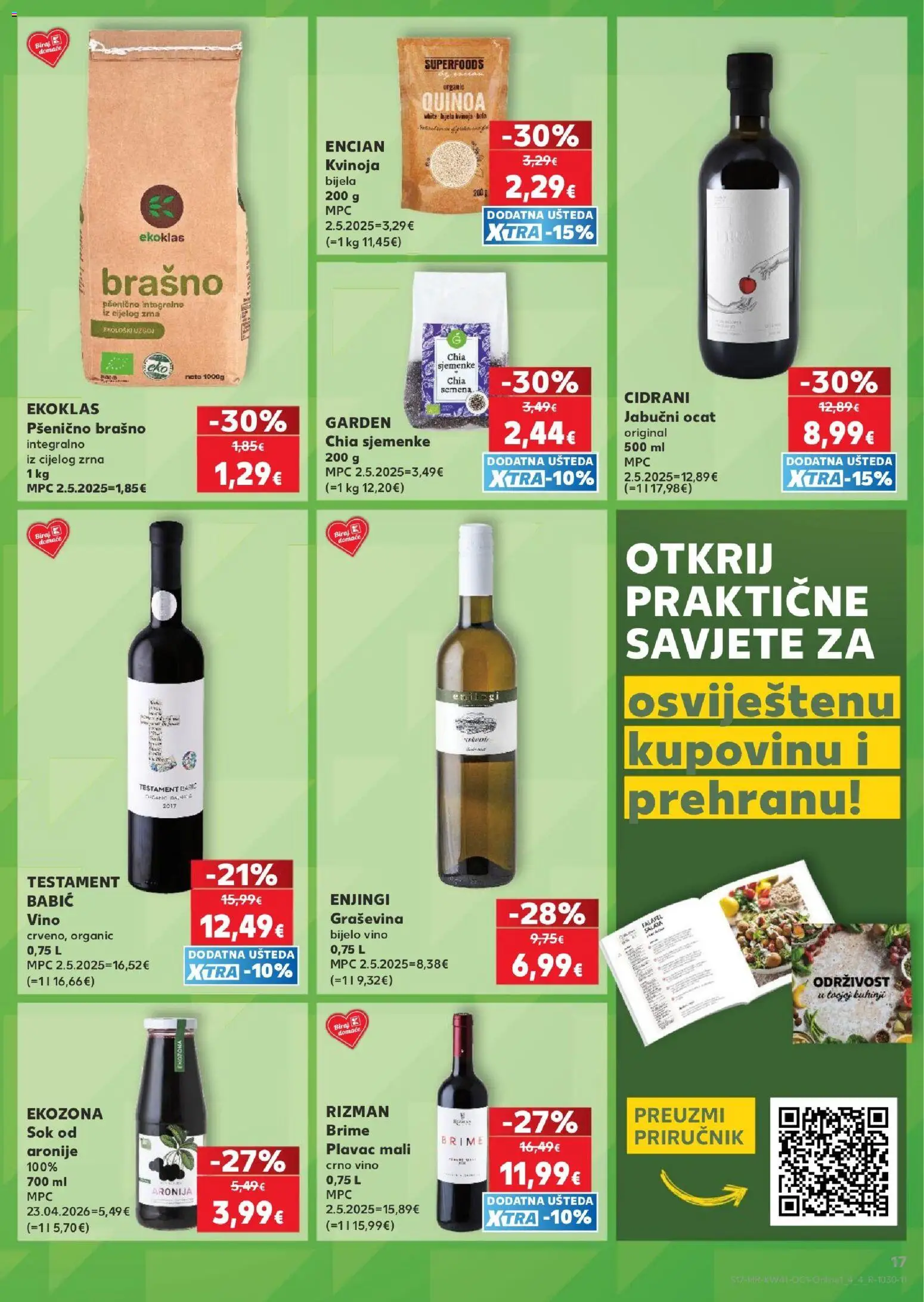 Kaufland katalog | vrijedi od 07.10.2026 | Stranica: 17 | Proizvodi: Kvinoja, Sok, Vino, Sjemenke
