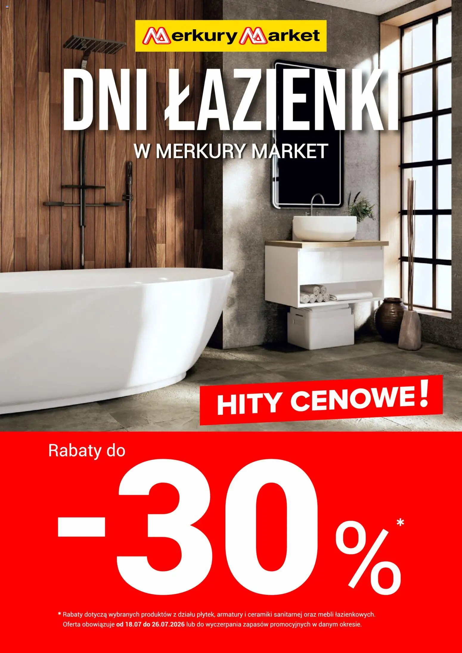 Merkury Market gazetka - Dni łazienki od 18.07.2026 | Strona: 1
