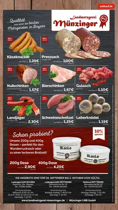 Rewe Prospekt Moettingen ab 28.09.2026 gültig | Seite: 9 | Produkte: Bilder, Wanderrucksack, Gulasch, Uhr