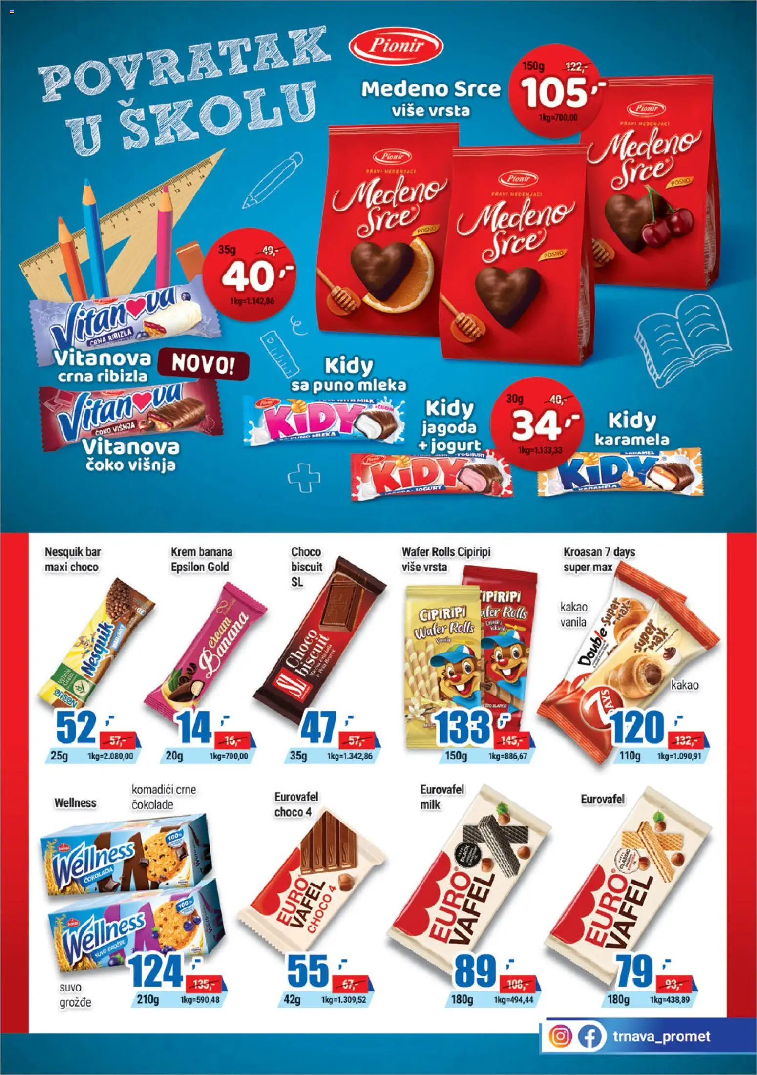 Trnava Promet katalog - važi od 27.08.2026 | Strana: 11 | Proizvode: Kakao, Jagoda, Grožđe, Nesquik