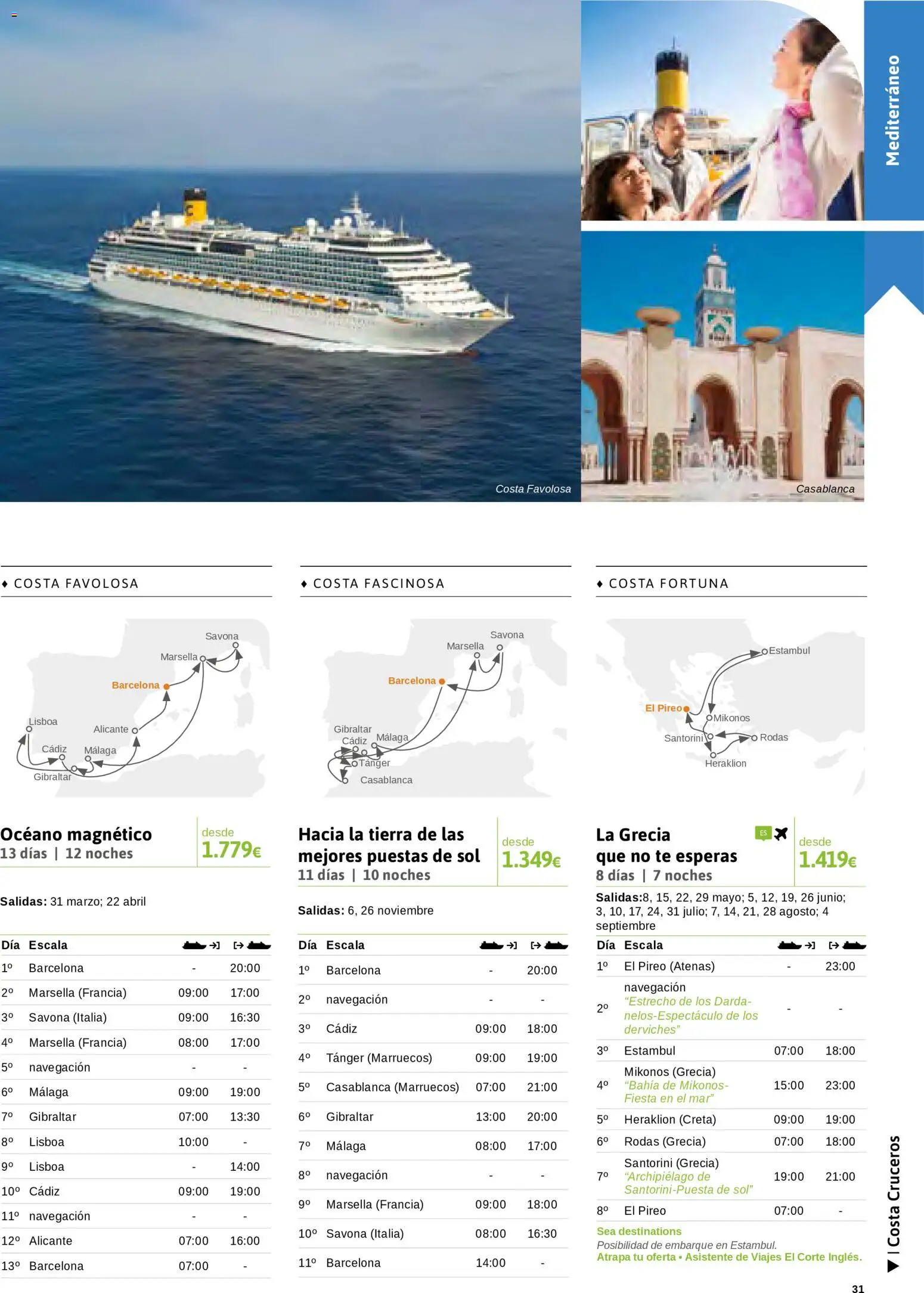 Viajes El Corte Inglés Cruceros marítimos │ válido desde el 01/01/2026 | Página: 32 | Productos: Té, Navegación, Tierra