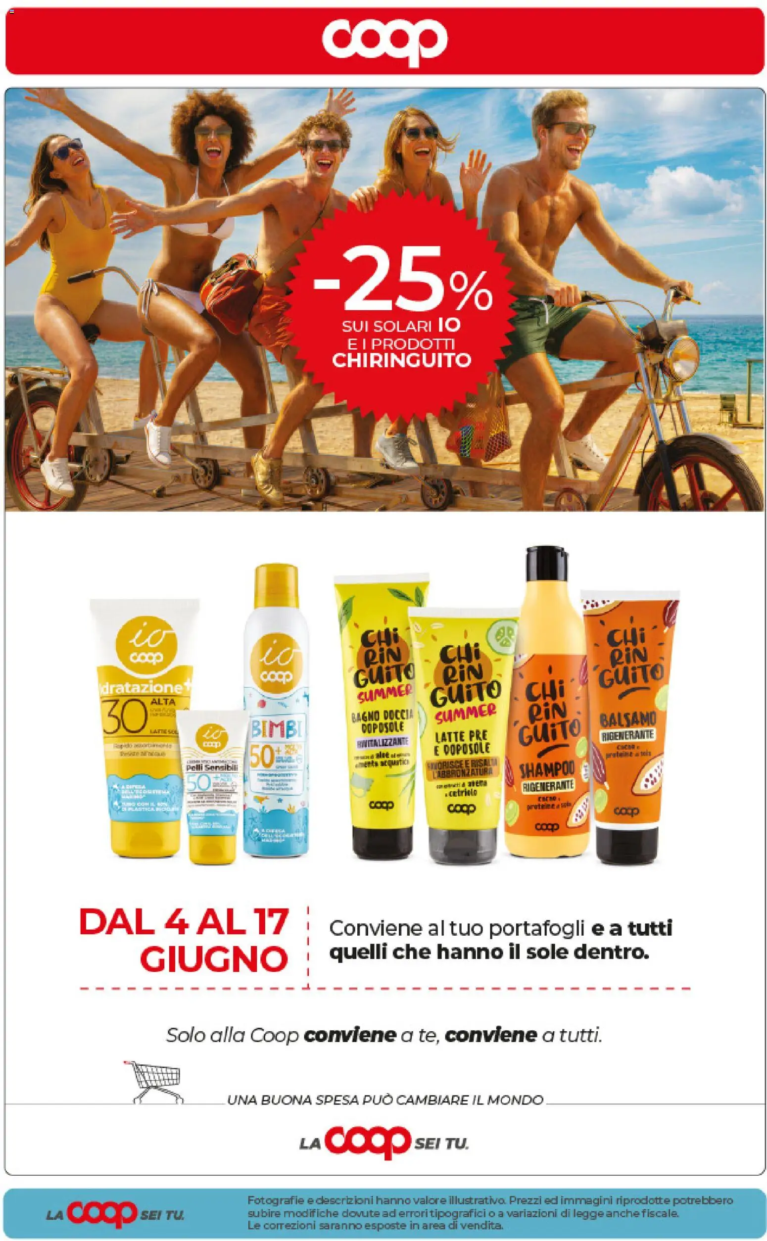 Volantino COOP del 09.06.2026 | Pagina: 44 | Prodotti: Shampoo, Balsamo, Latte, Bagno