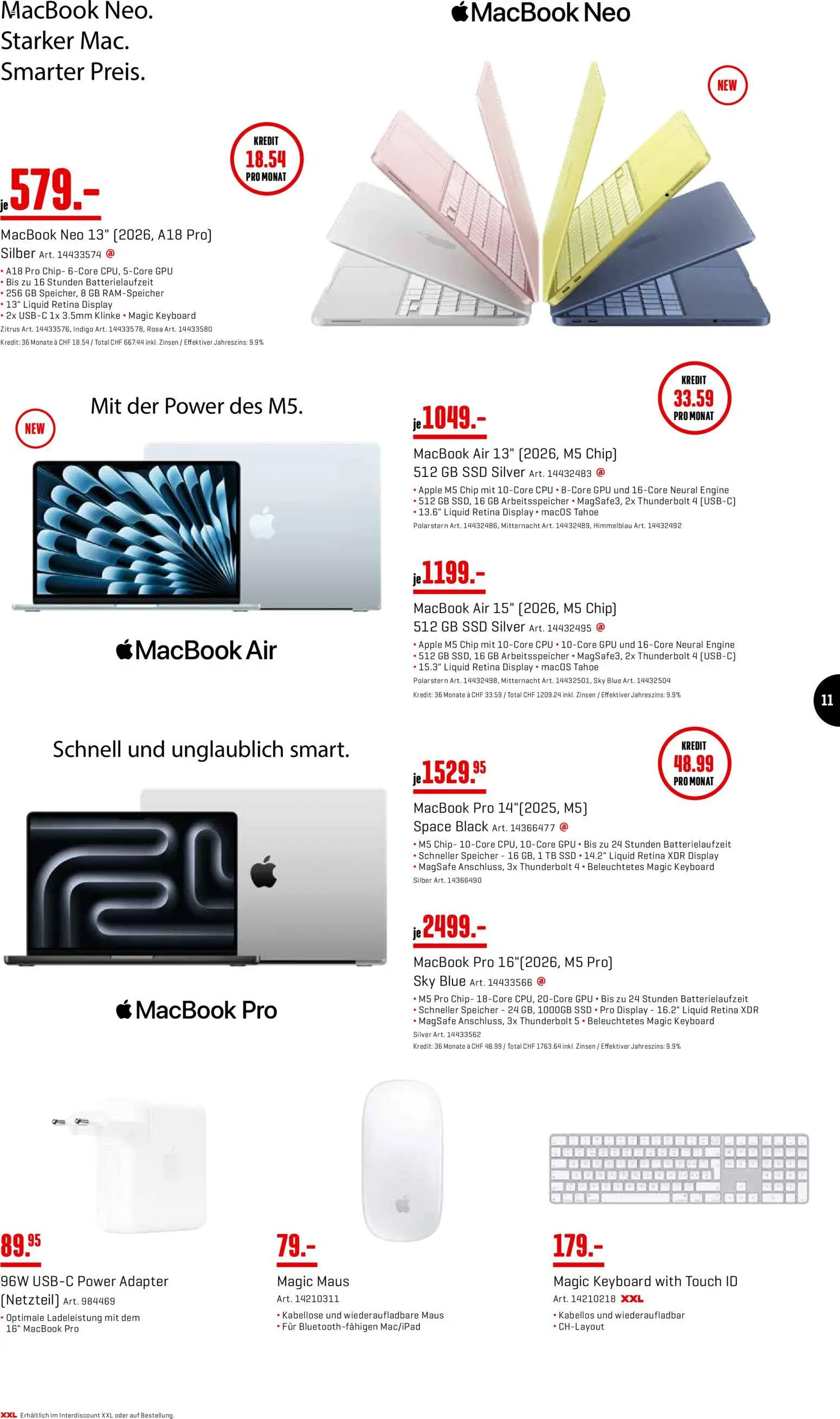 Interdiscount aktionen Wochen Knaller – gültig ab 11.05.2026 | Seite: 11 | Produkte: Maus, Apple, Macbook, Adapter