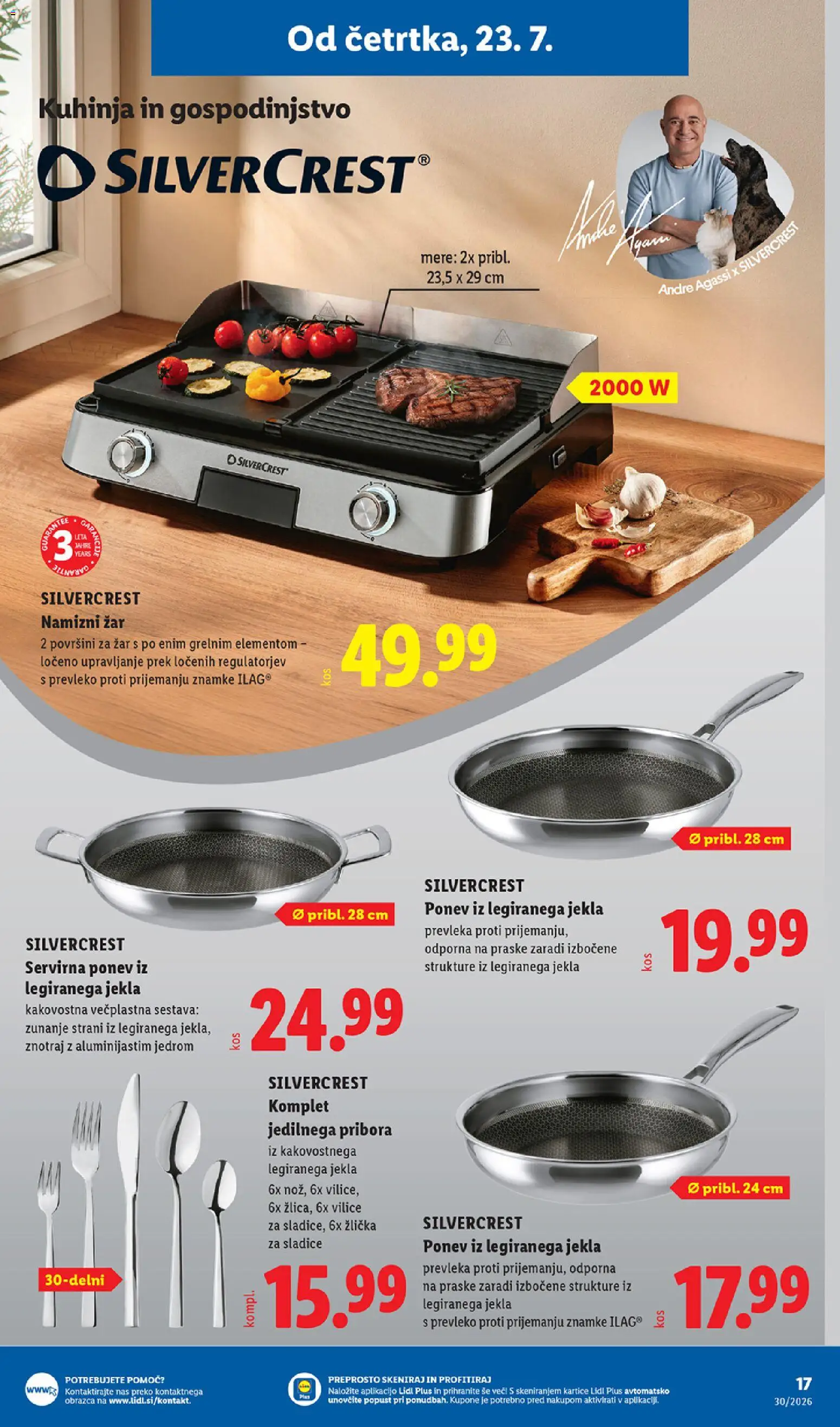 Novi Lidl katalog ponudbe – veljaven od 23.07.2026 | Stran: 37 | Izdelki: Zar, Prevleka, Kuhinja, Grill
