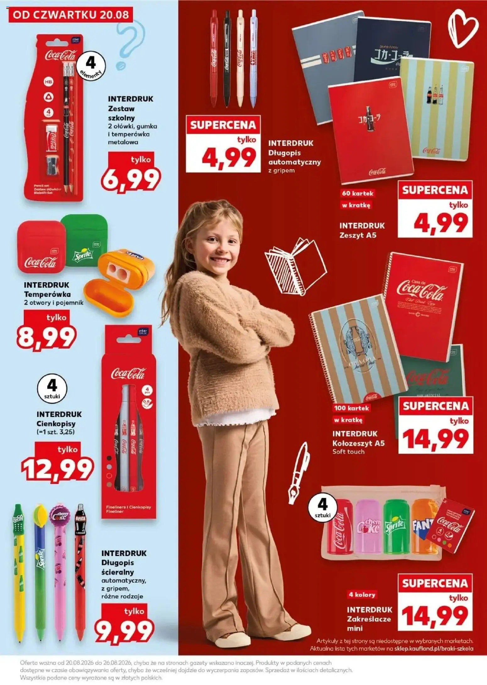 Kaufland gazetka - Wszystko do szkoły od 20.08.2026 - od jutra PDF | Strona: 25 | Produkty: Temperówka, Zeszyt, Sprite, Gazety