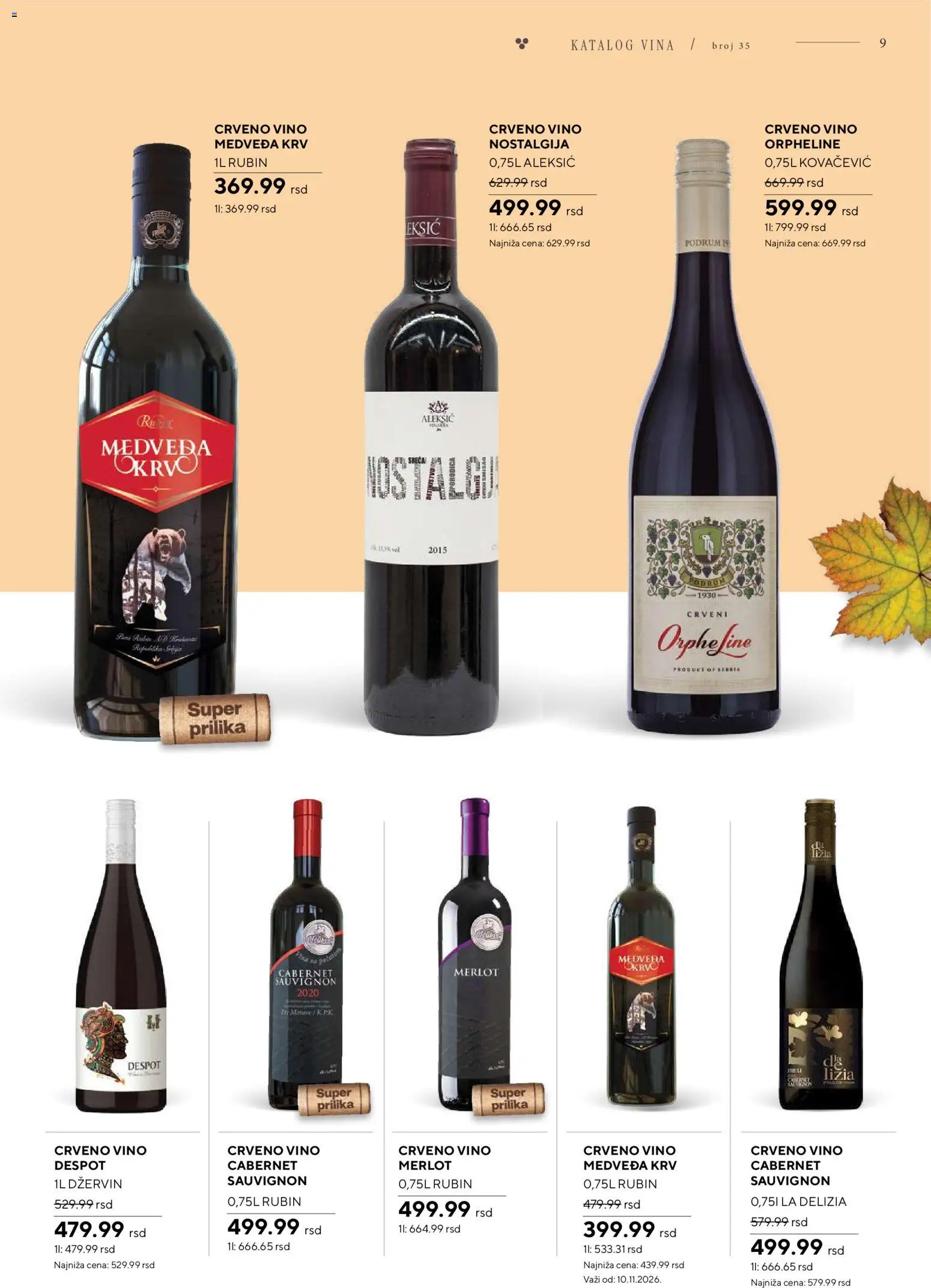 Idea katalog - važi od 26.10.2026 | Strana: 9 | Proizvode: Crveno vino, Vino