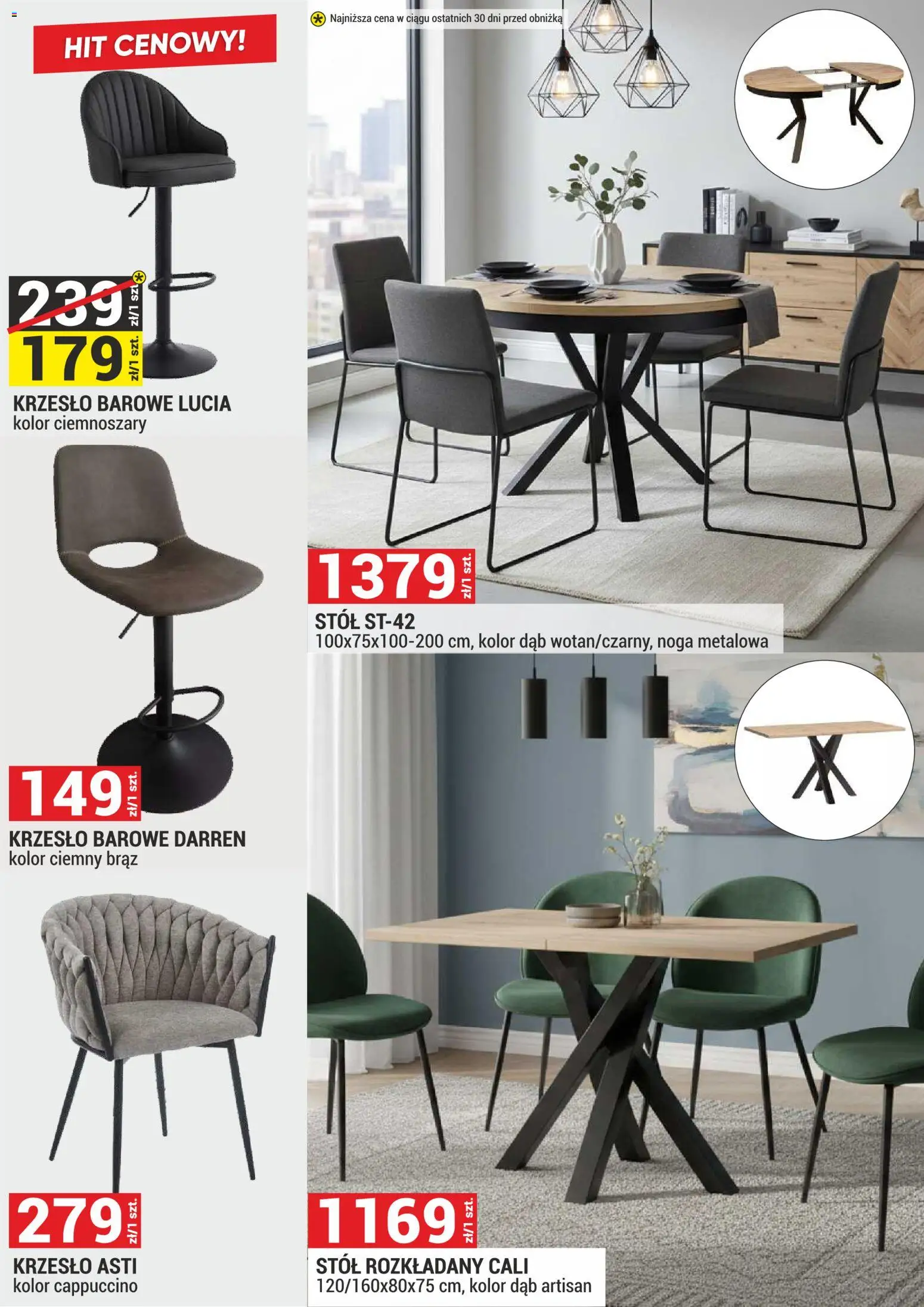 Merkury Market gazetka - Meble, Wypoczynki, Materace od 01.07.2026 | Strona: 42 | Produkty: Cappuccino, Stół, Krzesło
