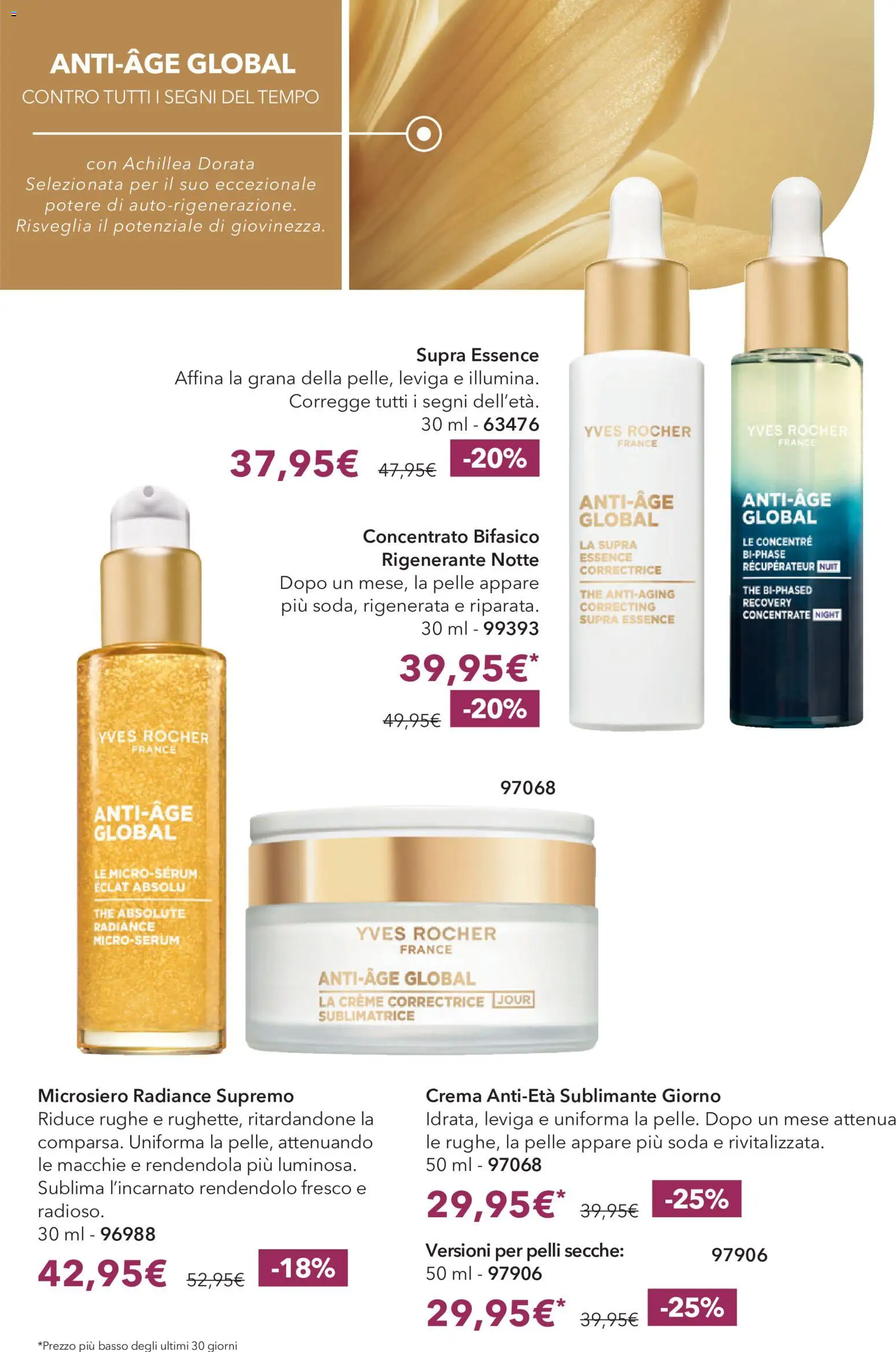 Volantino Yves Rocher del 20/10/2026 | Pagina: 34 | Prodotti: Crema, The