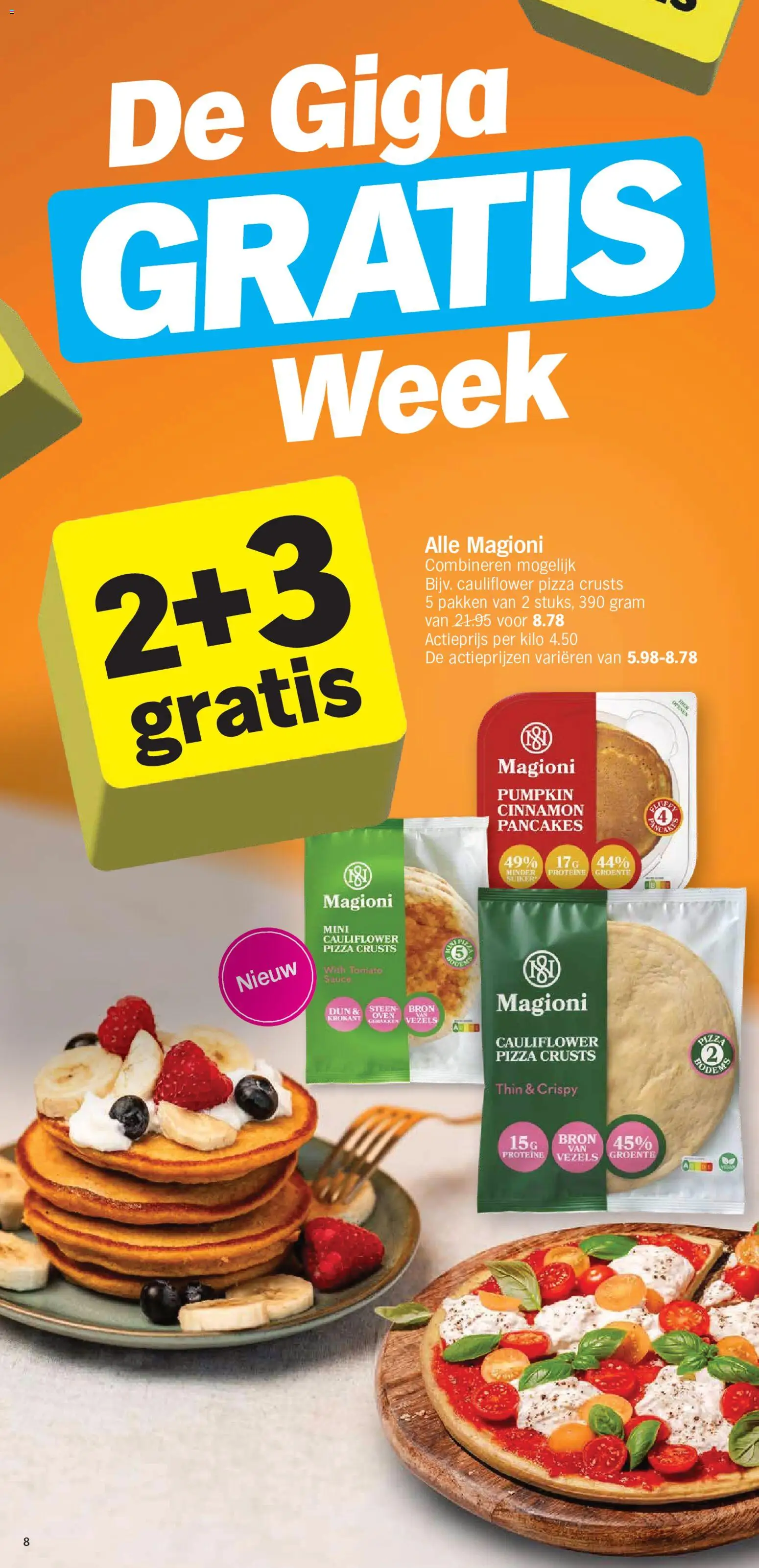 {H1} | Pagina: 8 | Producten: Pizza, Proteïne
