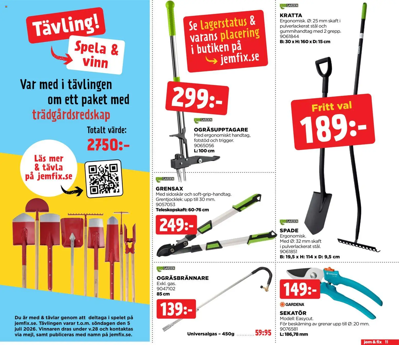 Jem & Fix reklamblad aktuell från 22/06/2026 | Sida: 11