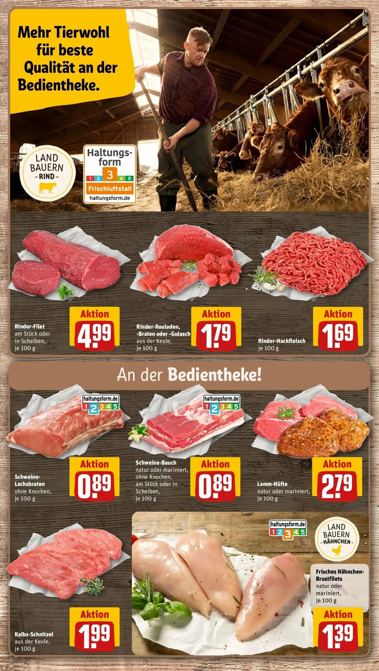 Rewe Prospekt Kirchardt – gültig ab 08.06.2026 | Seite: 8 | Produkte: Hahnchen, Rinderfilet, Schweinebauch, Schnitzel
