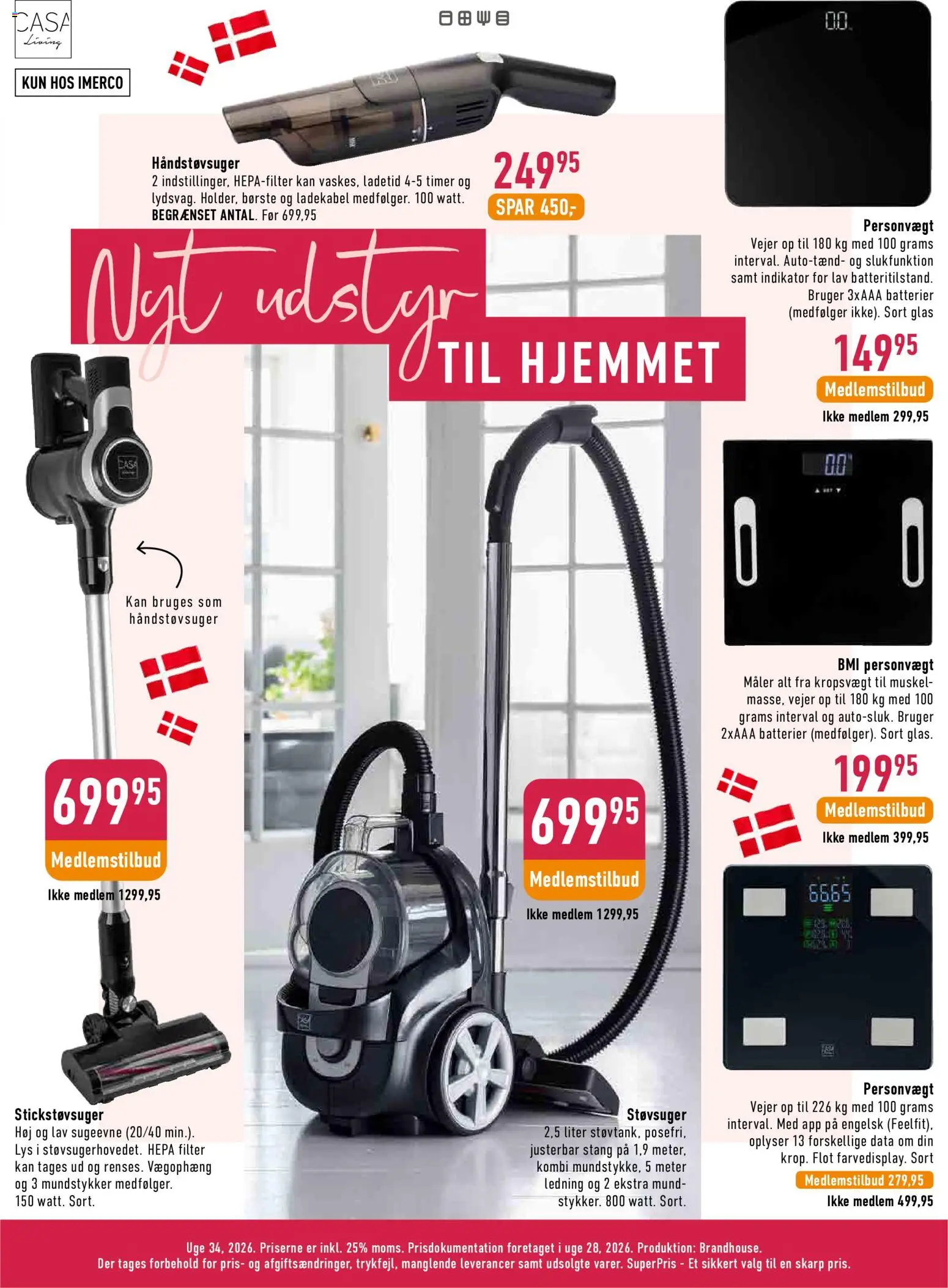 Imerco tilbudsavis – gyldig fra 14/08/2026 | Side: 17 | Produkter: Børste, Batterier, Søm, Støvsuger
