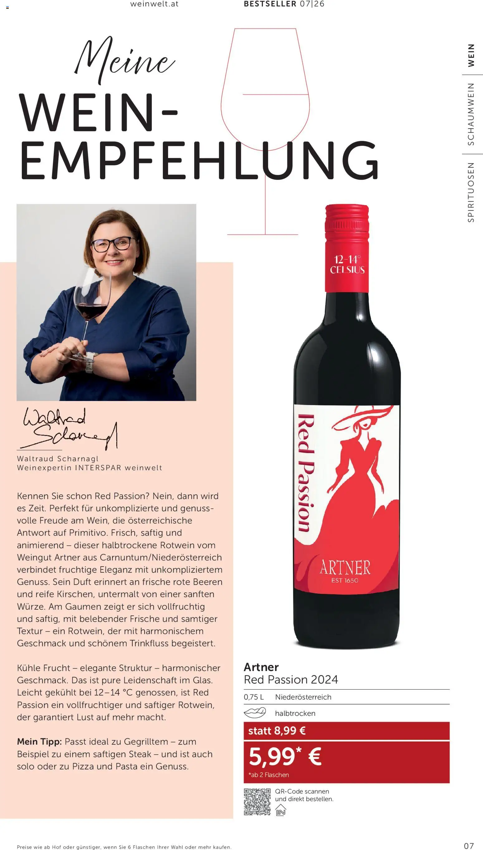Interspar Wein Welt gültig ab 11.06.2026 | Seite: 7 | Produkte: Pasta, Duft, Pizza, Wein