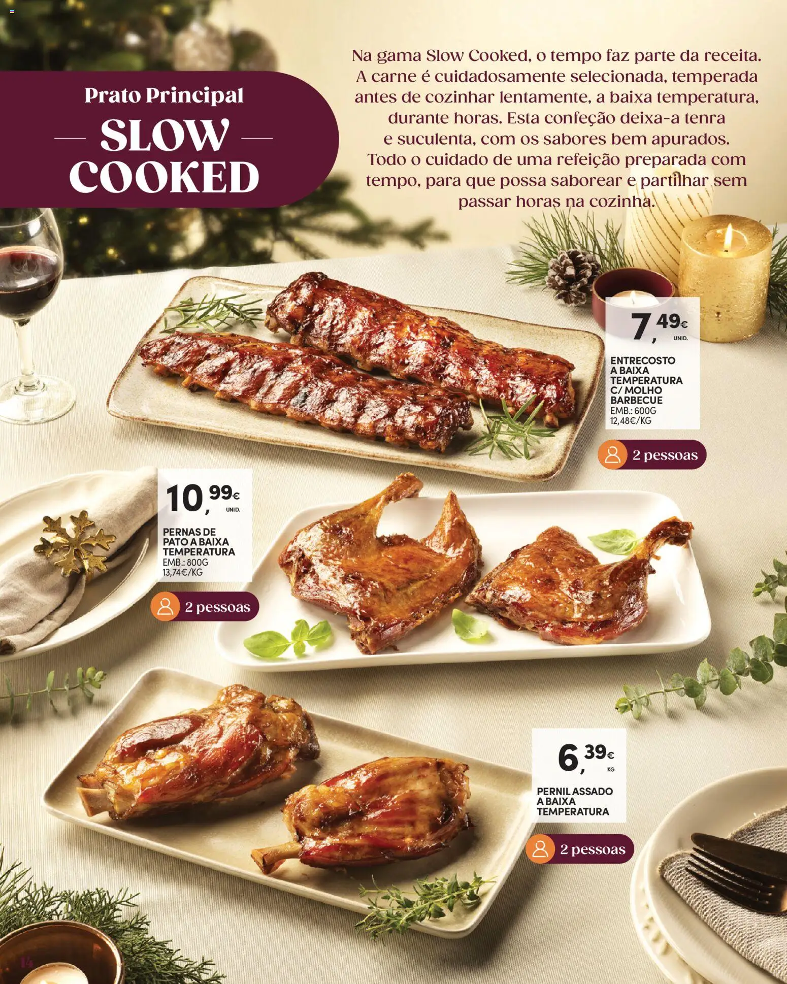 Continente O Natal servido ao nosso jeito │ válido de 27/10/2026 | Página: 14 | Produtos: Pernil, Pato, Carne
