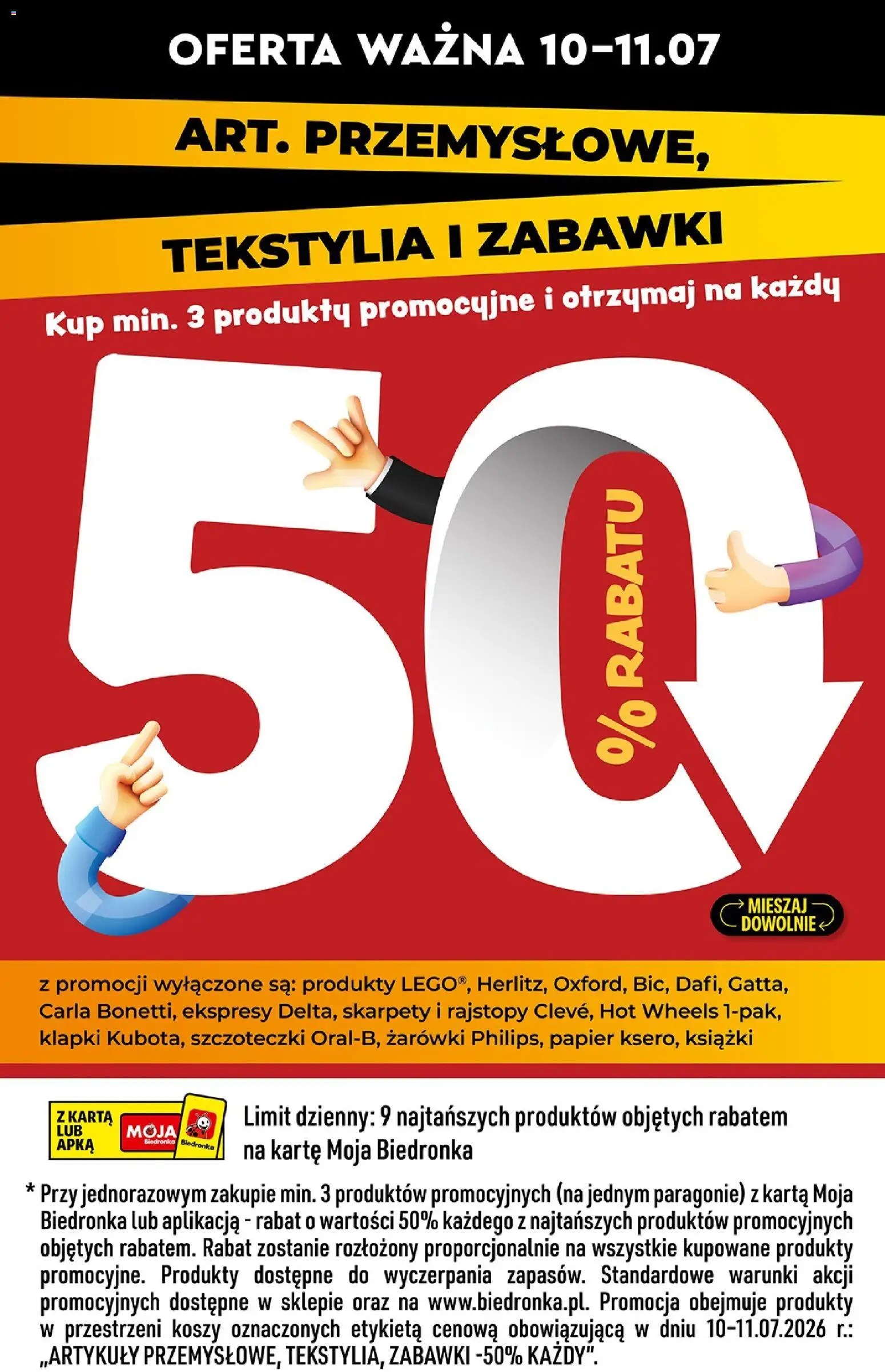 Biedronka Polsko leták - Tani weekend od 10.07.2026 | Strana: 4 | Produkty: Hot Wheels
