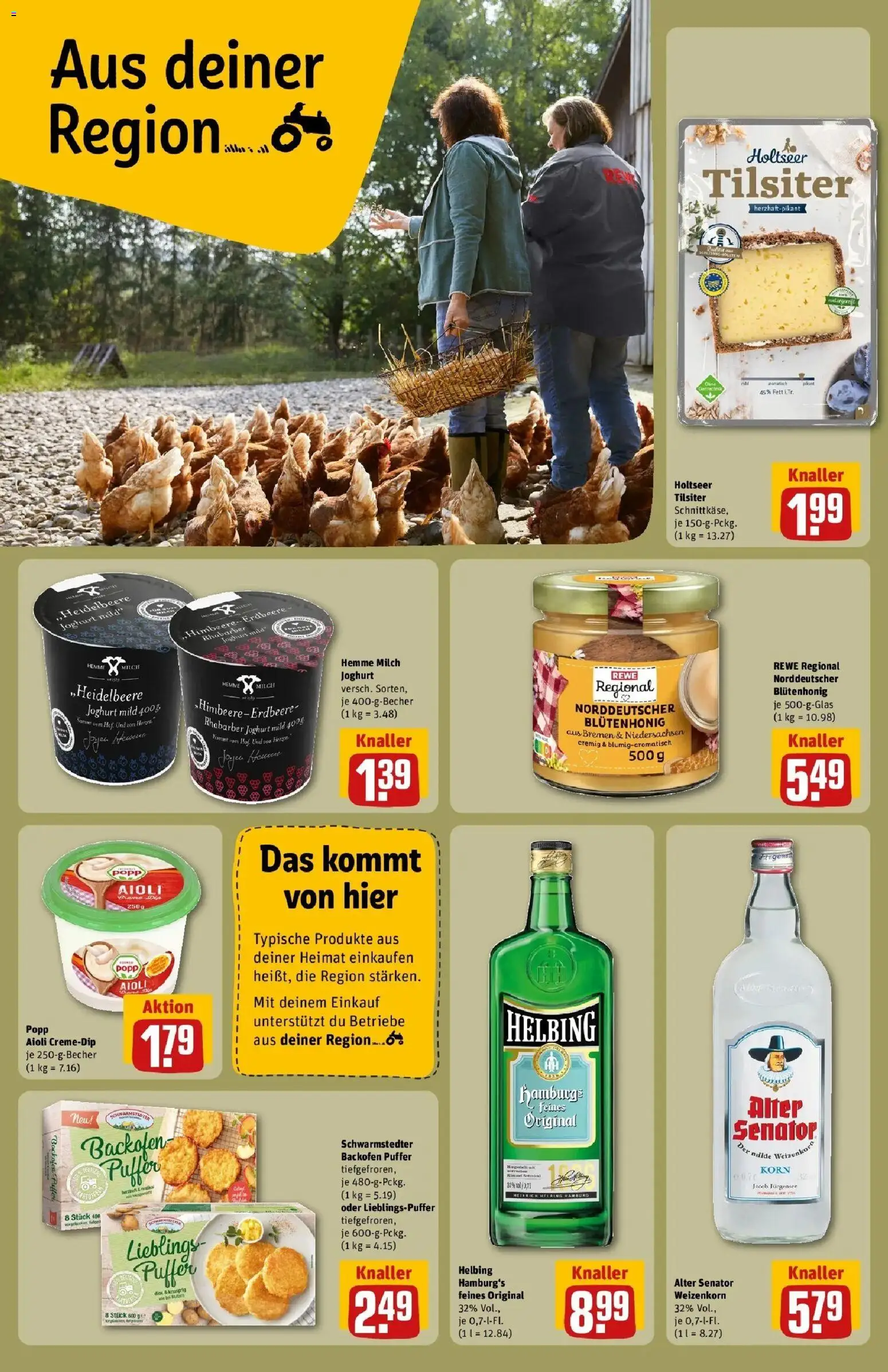 REWE Prospekt ab 24.08.2026 zum Blättern » Angebote | Seite: 22 | Produkte: Milch, Joghurt, Backofen, Rhabarber