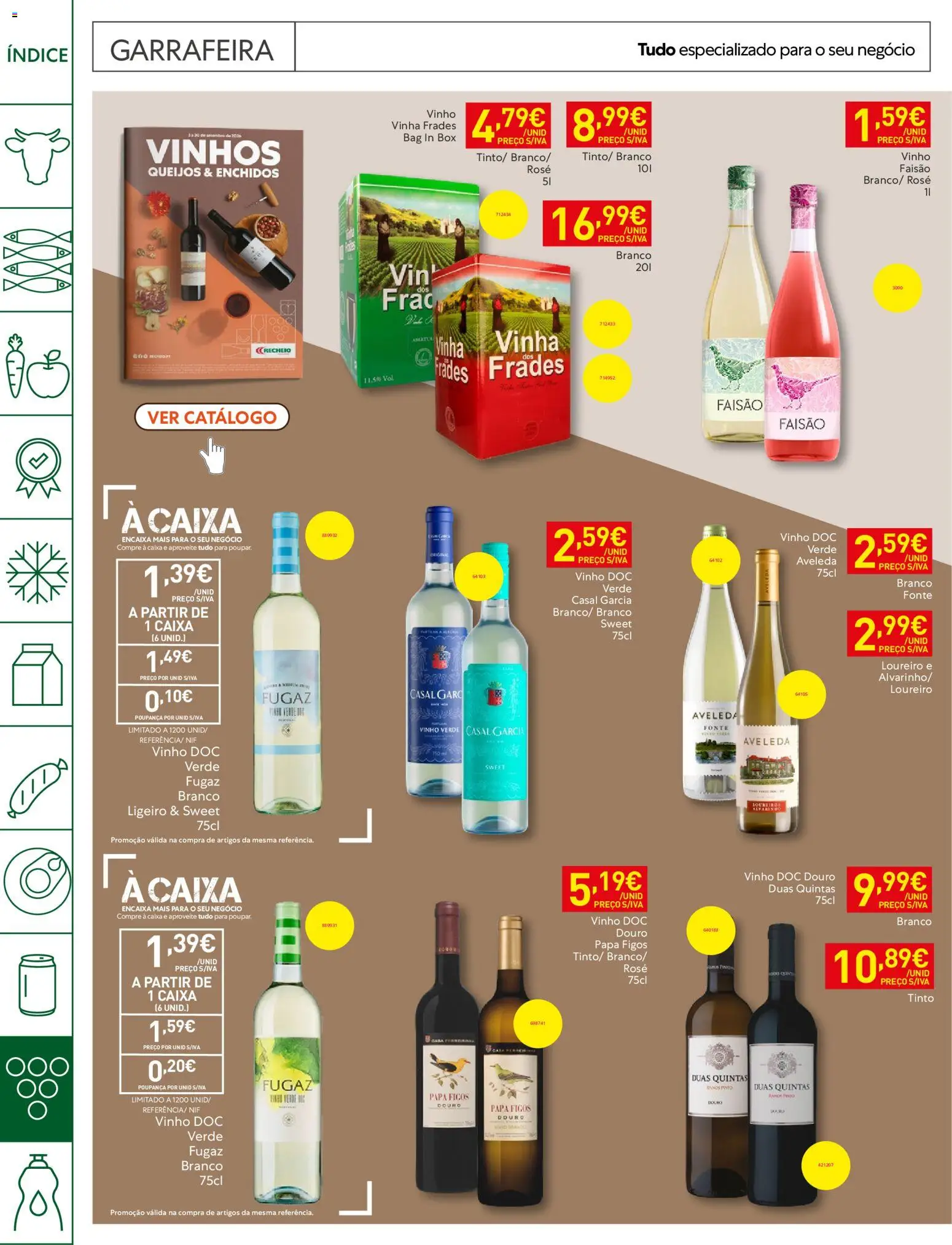 Recheio Horeca │ válido de 08/09/2026 | Página: 26 | Produtos: Figos, Papa, Caixa, Vinho