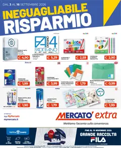 Anteprima del volantino Mercatò volantino Extra Ineguagliabile Risparmio valido a partire dal 03/09/2026