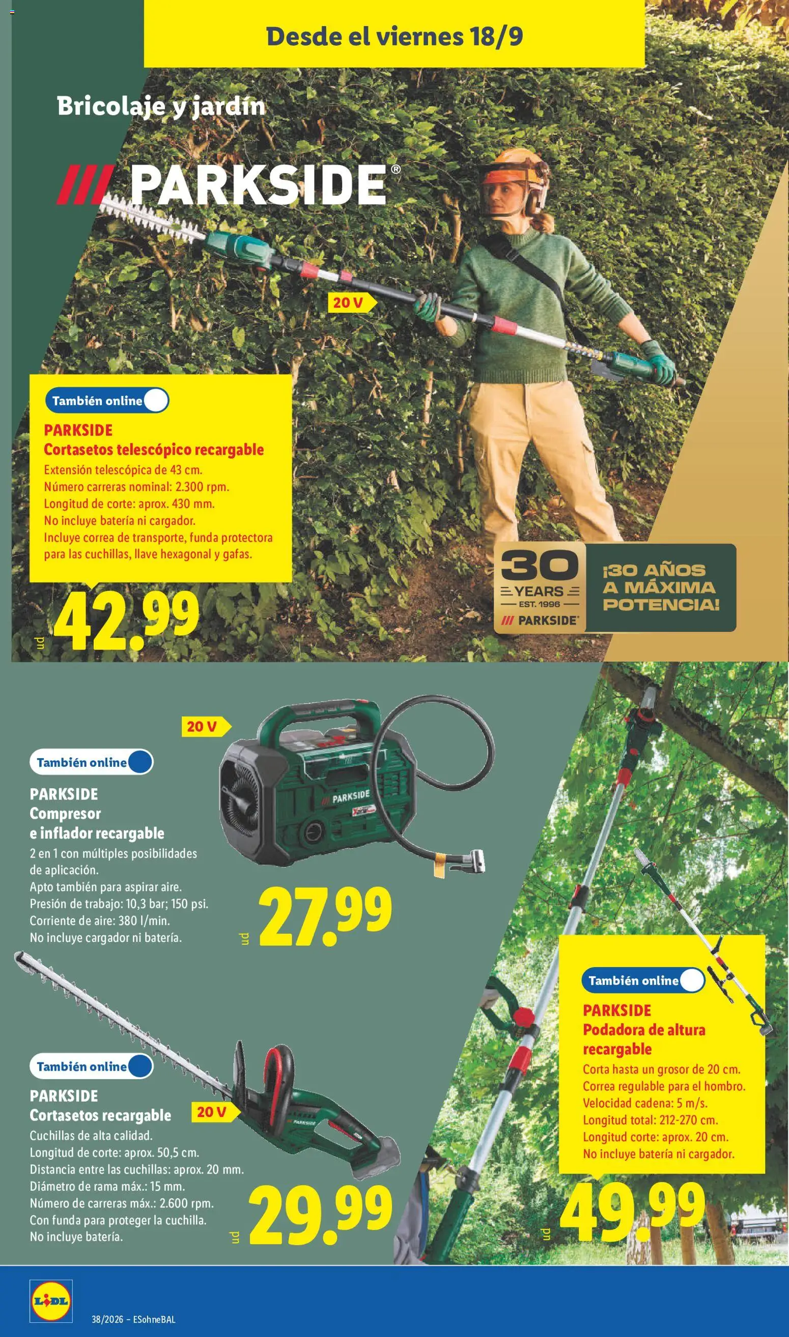 Lidl folleto de bazar │ válido desde el 14/09/2026 | Página: 20