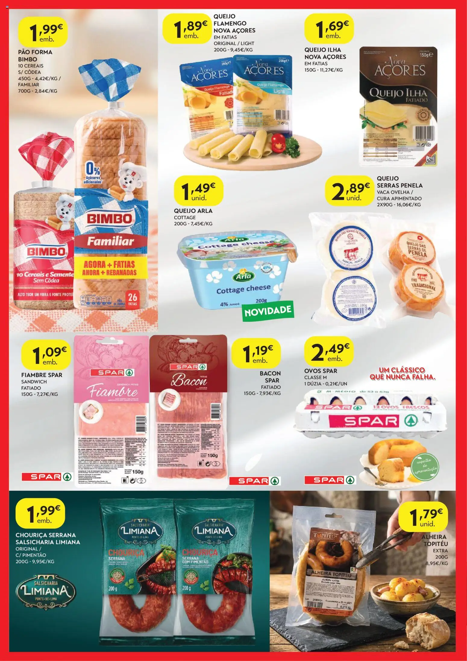 Spar folheto │ válido de 13/10/2026 | Página: 2 | Produtos: Bacon, Pimentão, Queijo, Pão
