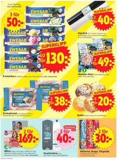 ICA Supermarket erbjudanden - Förhandsvisning av reklamblad från butik ICA Supermarket aktuell från 27.04.2026 | Sida: 8 | Produkter: Lakrits, Galler, Skinka, Blöjor