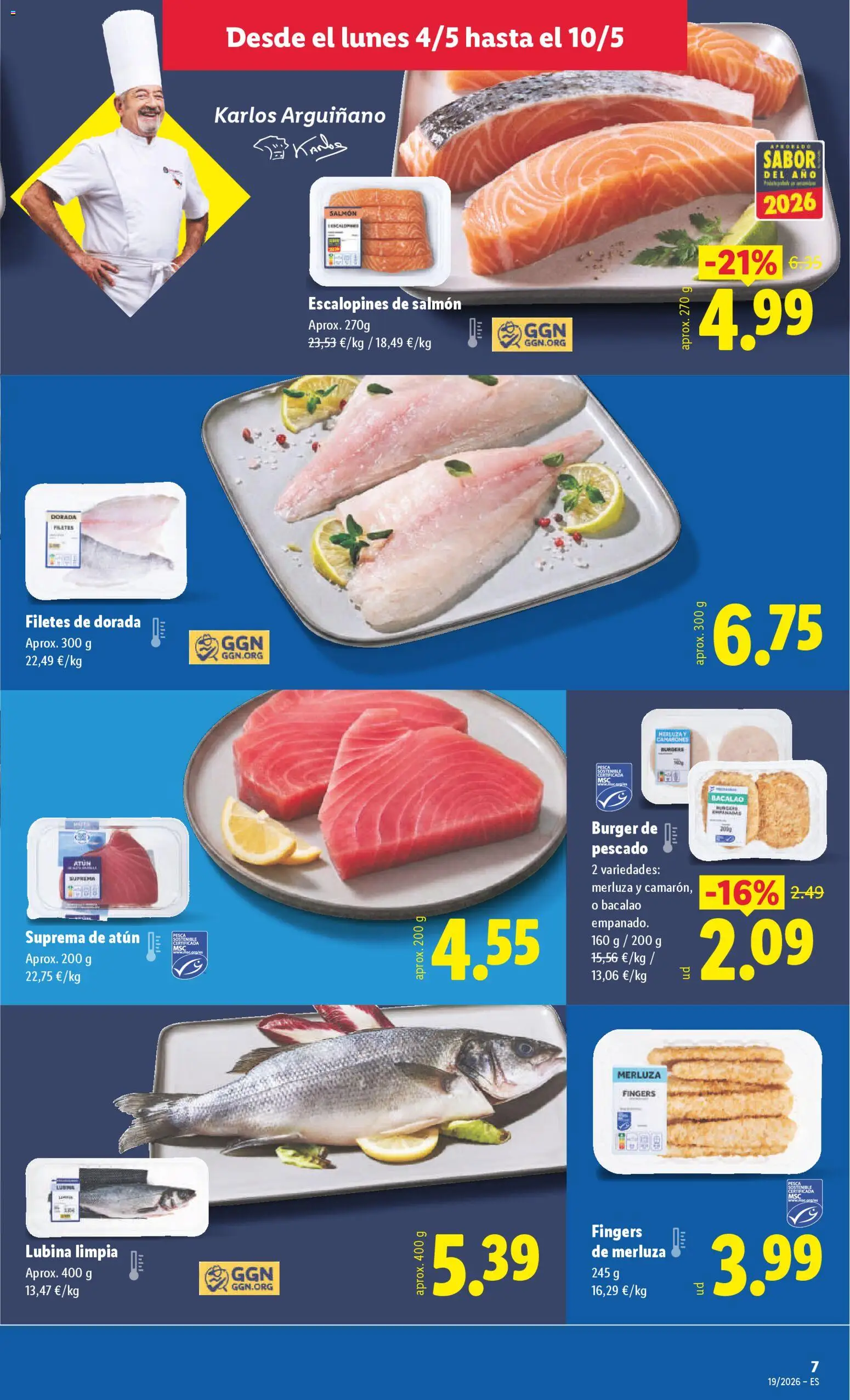 Lidl folleto │ válido desde el 04.05.2026 | Página: 9 | Productos: Pescado