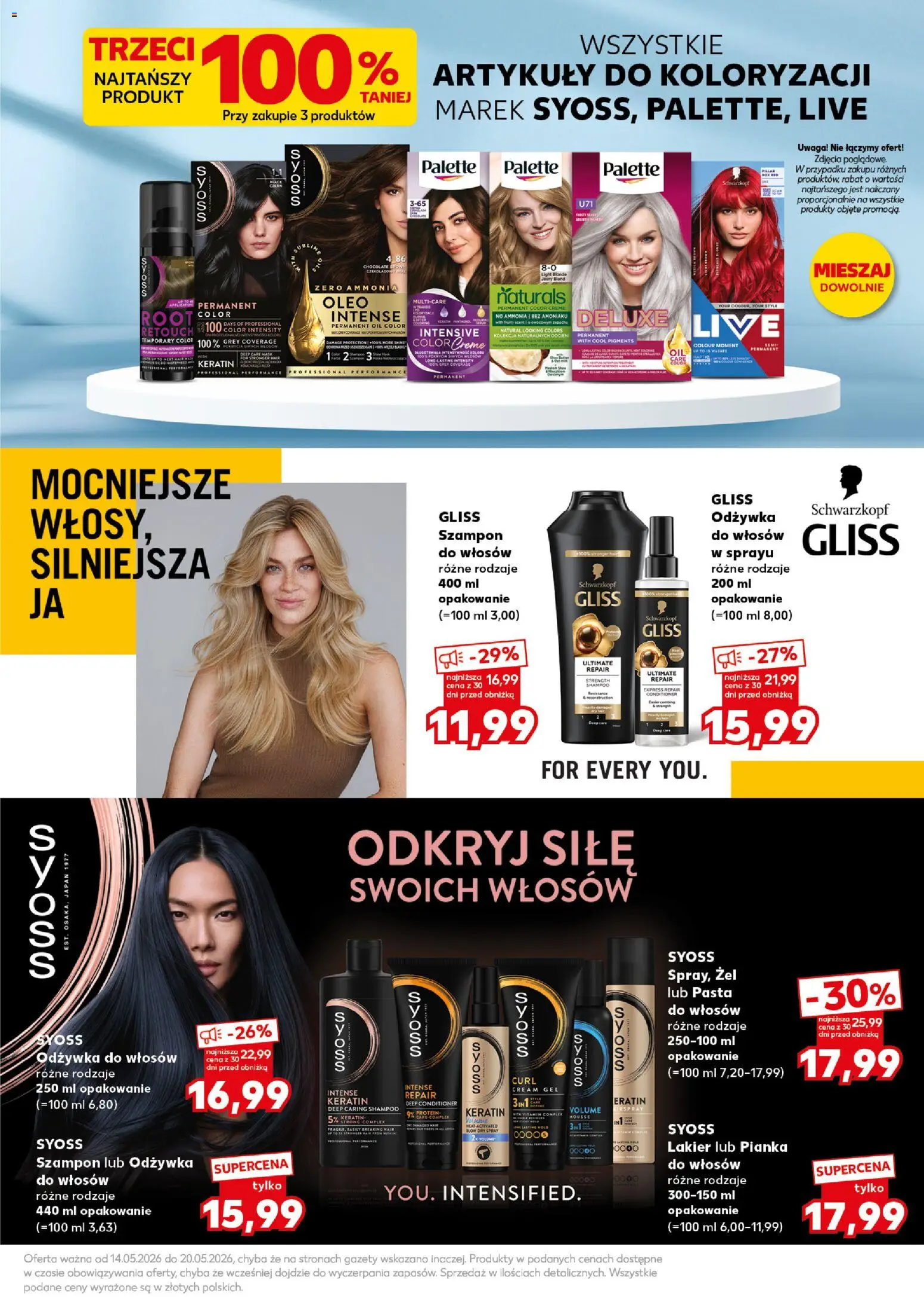 Kaufland Polsko leták - Mocny start od 18.05.2026 | Strana: 27 | Produkty: Syoss, Deluxe