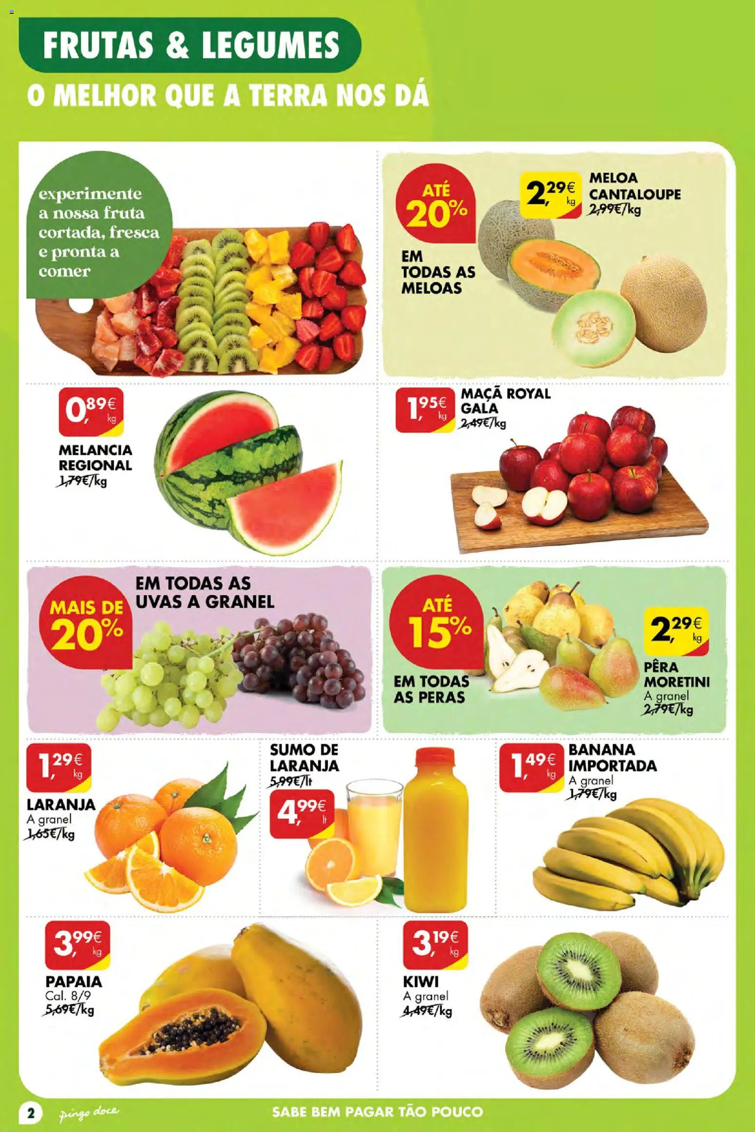 Pingo Doce Poupe Esta Semana Açores │ válido de 10/09/2026 | Página: 2 | Produtos: Banana, Peras, Legumes, Maça