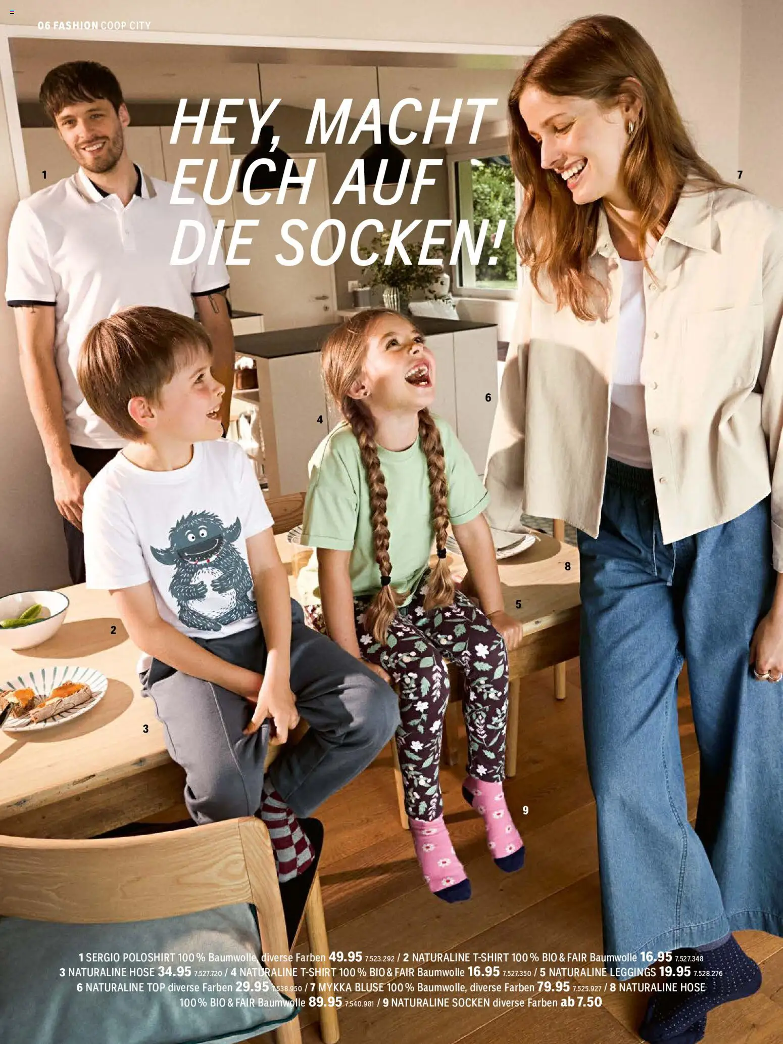 Coop City aktionen – gültig ab 17.08.2026 | Seite: 6 | Produkte: Poloshirt, Bluse, Hose, Socken