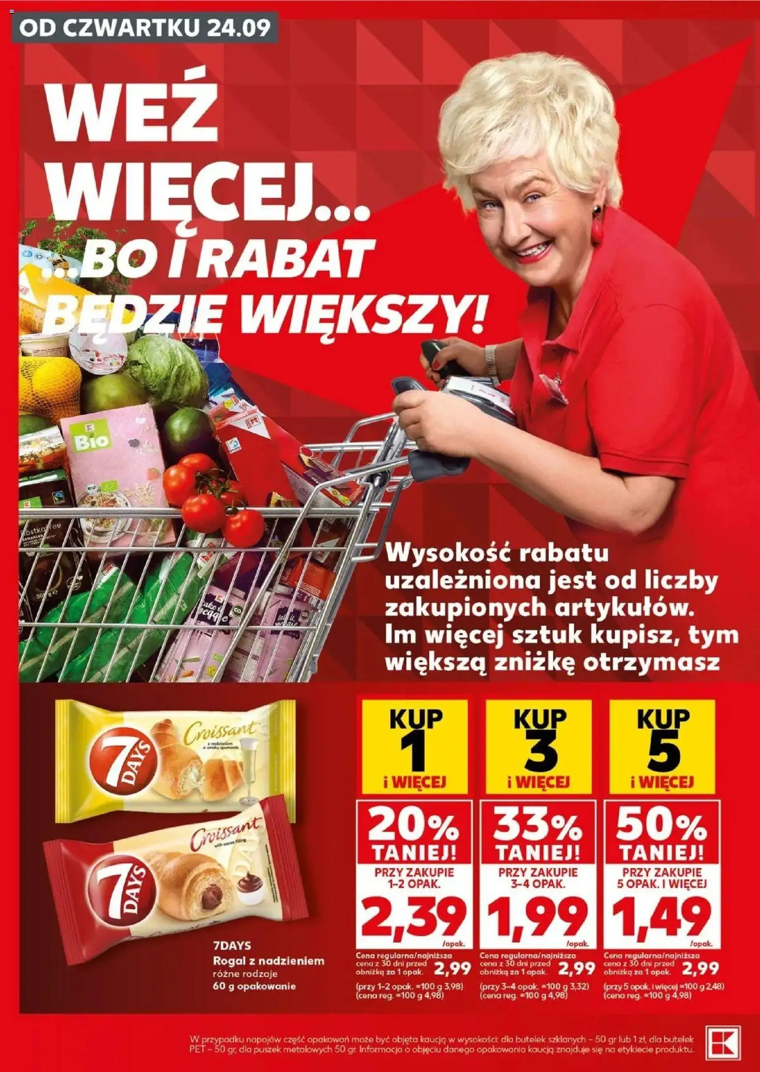 Kaufland gazetka - Super sobota od 26.09.2026 - od jutra PDF | Strona: 10 | Produkty: Croissant, 7days, Truskawki