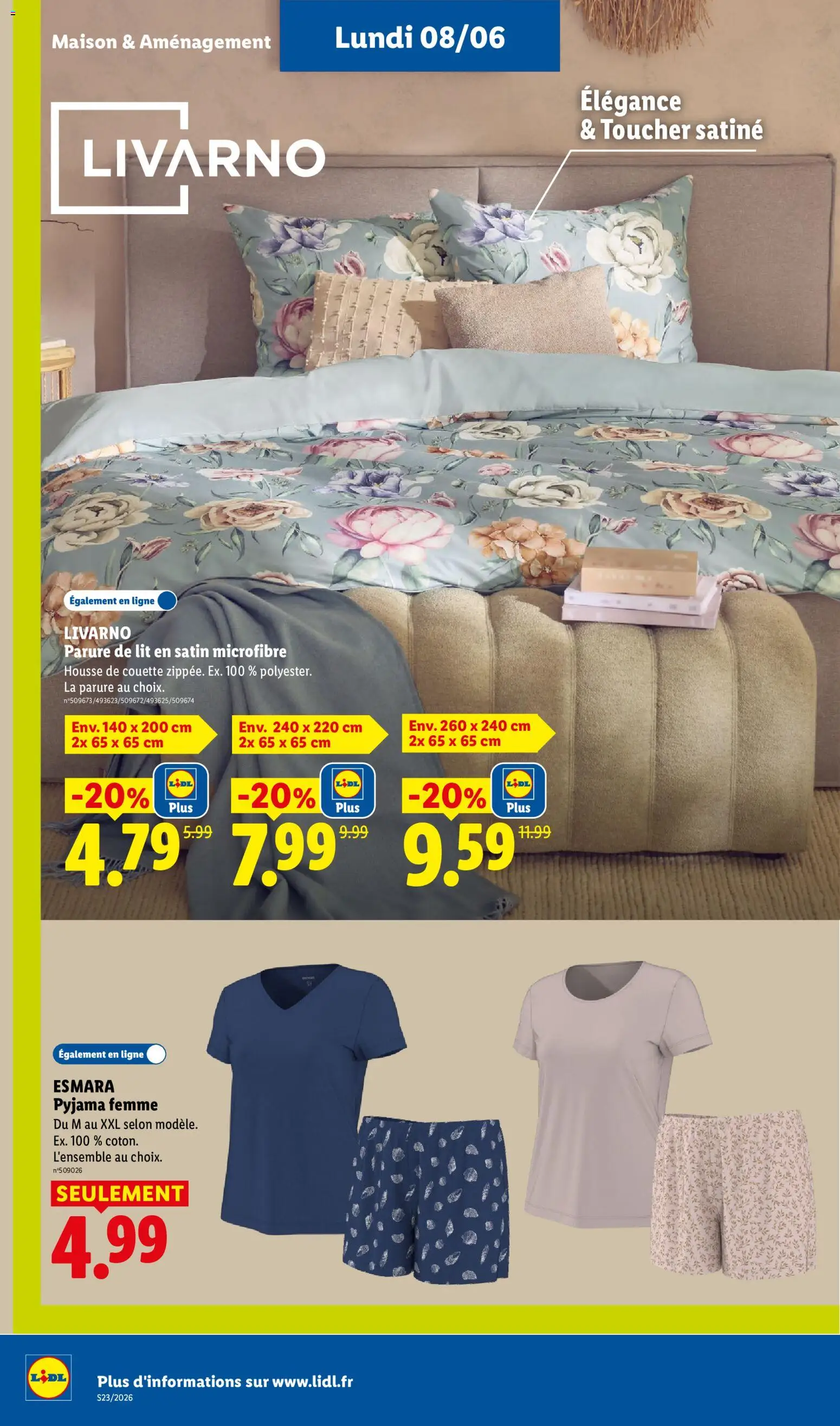 {H1} | Page: 50 | Produits: Parure de lit, Pyjama femme, Housse de couette, Pyjama