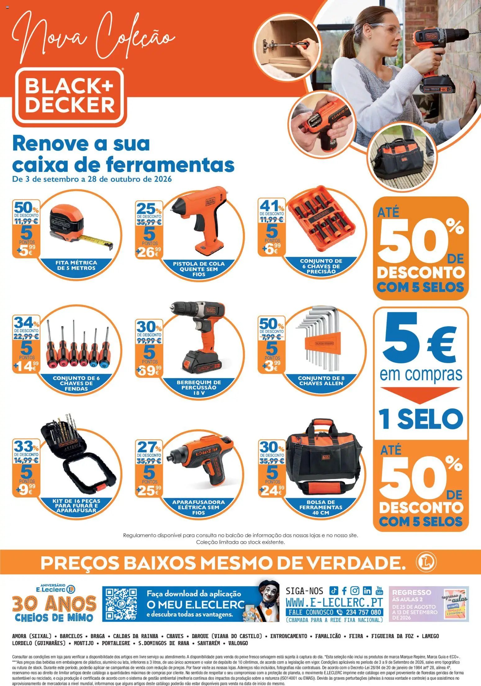 E.Leclerc folheto │ válido de 03/09/2026 | Página: 36 | Produtos: Faca, Bolsa, Ferramentas, Caixa