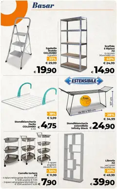 Anteprima del volantino Ipercoop volantino Sicilia valido a partire dal 22/09/2026 | Pagina: 52 | Prodotti: Stendibiancheria, Sgabello, Scaffale, Libreria