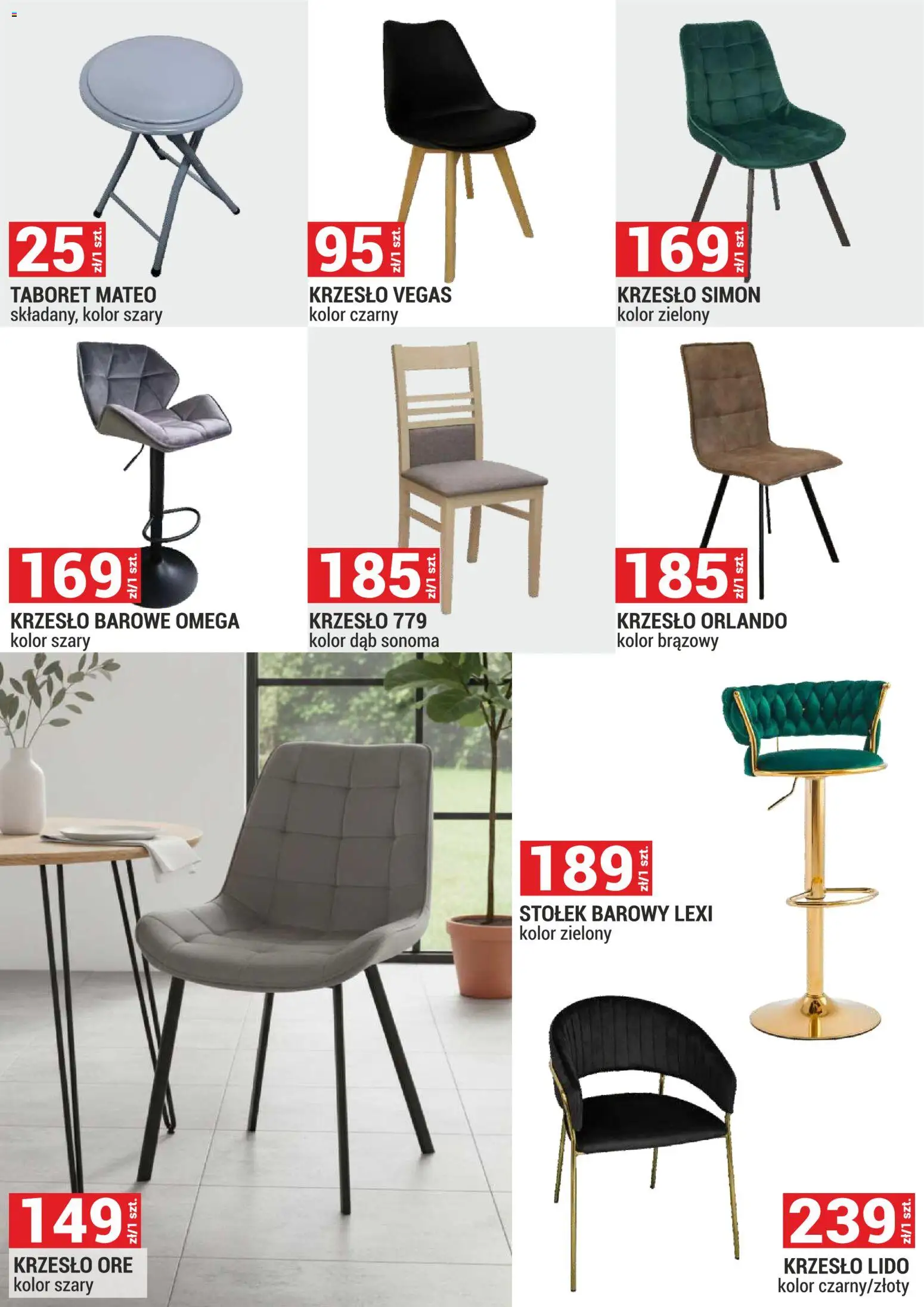 Merkury Market gazetka - Meble, Wypoczynki, Materace od 01.08.2026 | Strona: 30 | Produkty: Krzesło