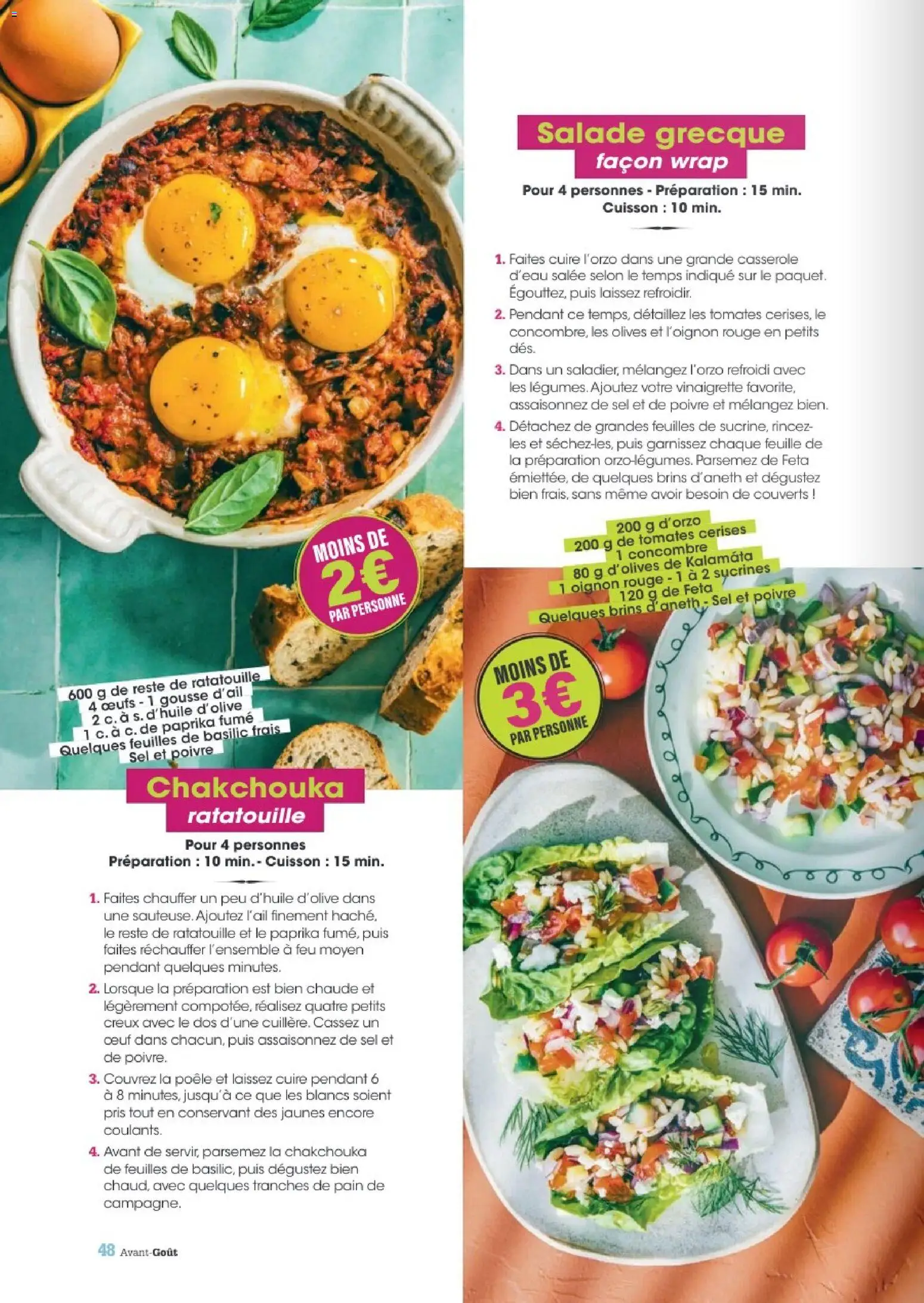 {H1} | Page: 48 | Produits: Ratatouille, Paprika, Oignon, Tomates cerises