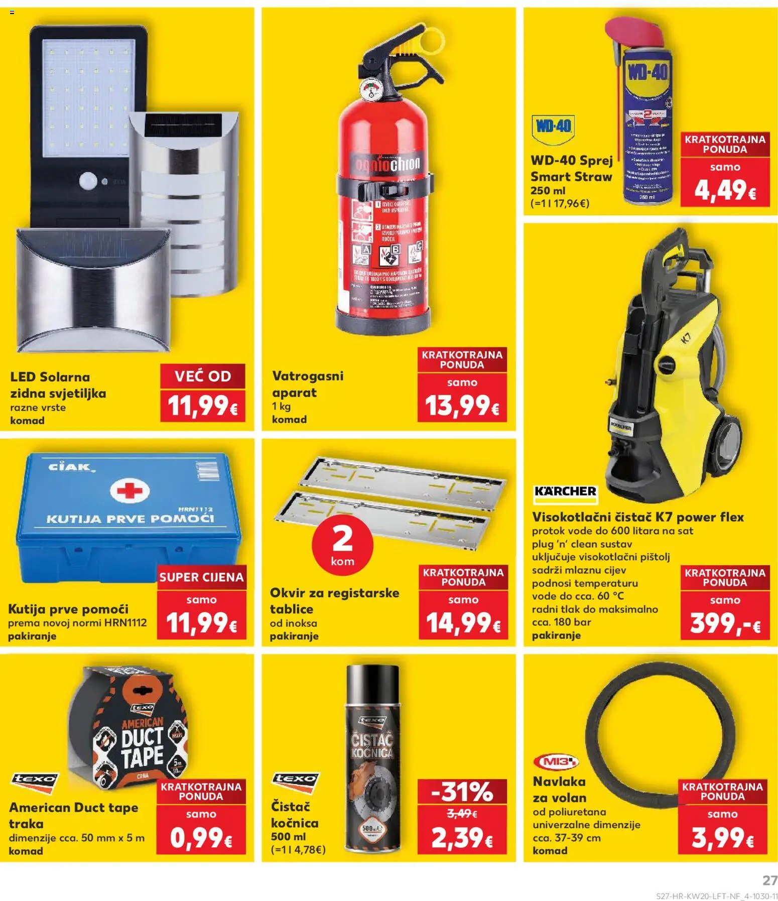 Kaufland katalog | vrijedi od 13.05.2026 | Stranica: 27 | Proizvodi: Kutija, WD-40, Sat, Kärcher